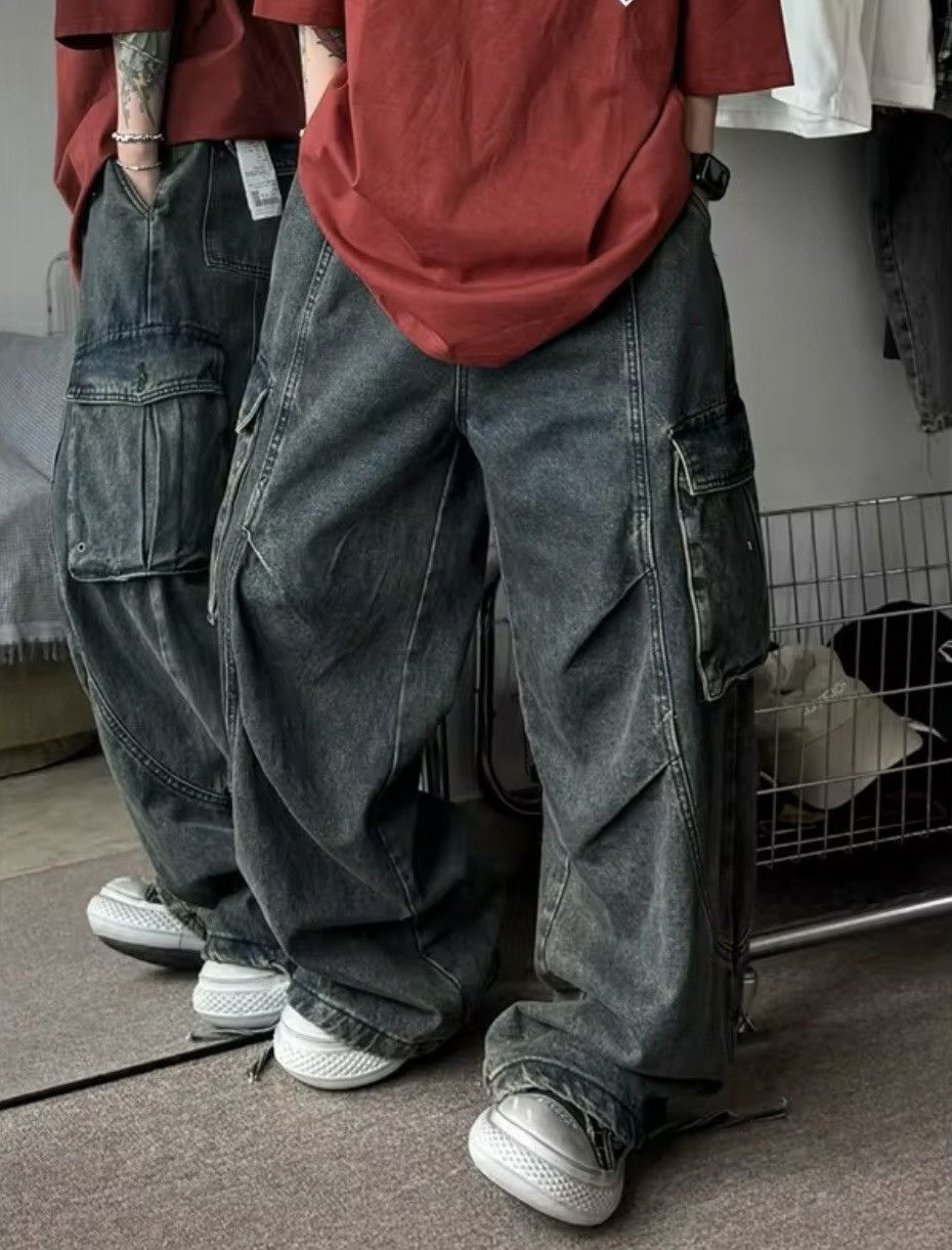 Denime × Jean × Vintage American Vintage High Waist Straight Blue Jeans Size US 29 - 3 Thumbnail