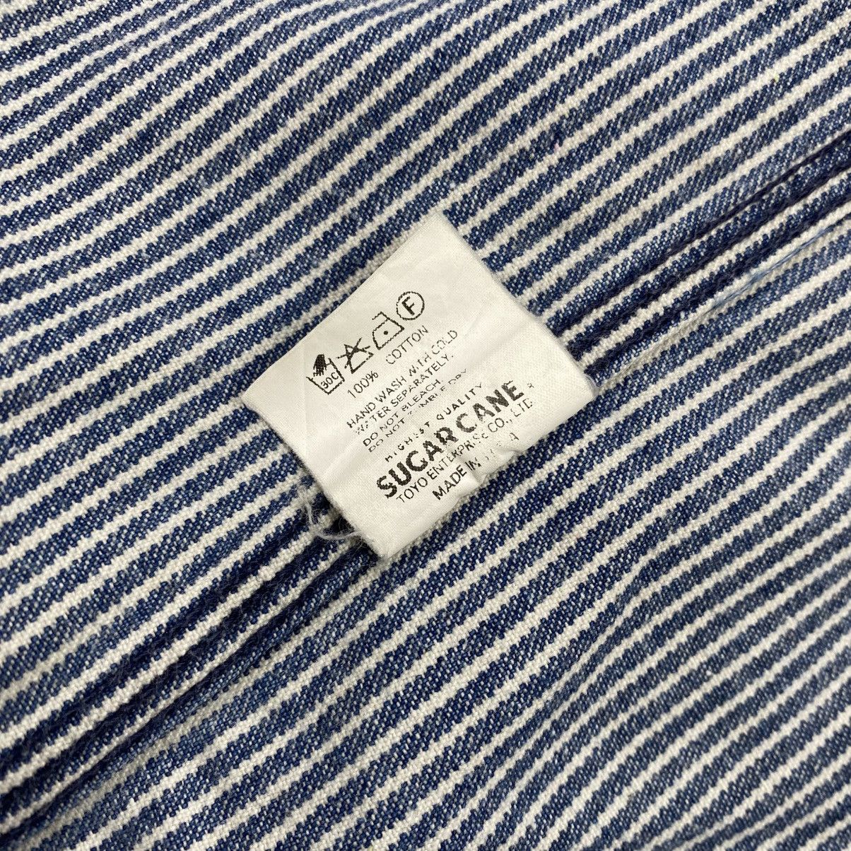 Sugar Cane 1990s Vintage Sugar Cane Hickory Denim Work Shirt Size US M / EU 48-50 / 2 - 6 Thumbnail