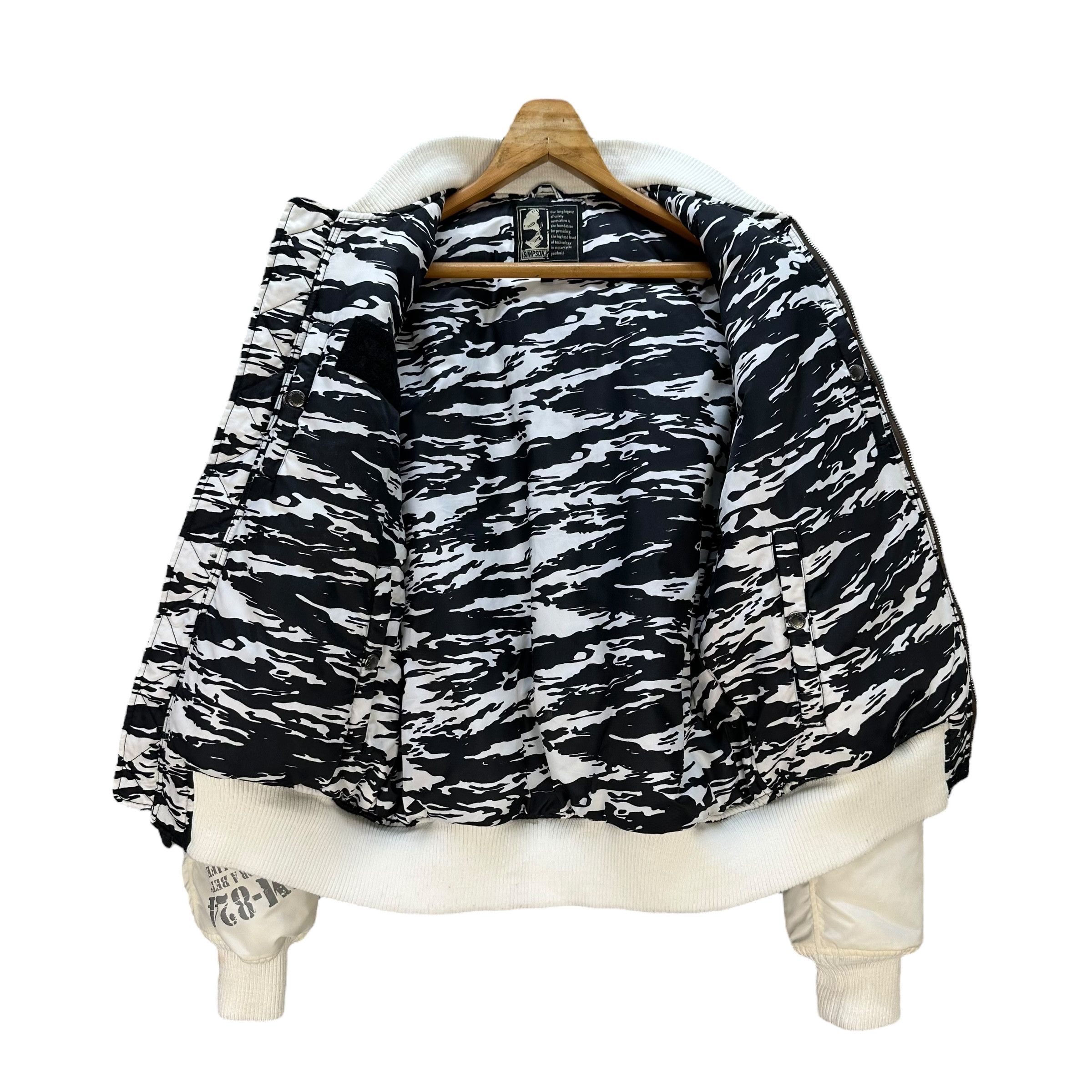 The Simpsons SIMPSON NORTH CAROLINA Big Logo Bomber Jacket #A80-1940 Size US L / EU 52-54 / 3 - 14 Thumbnail