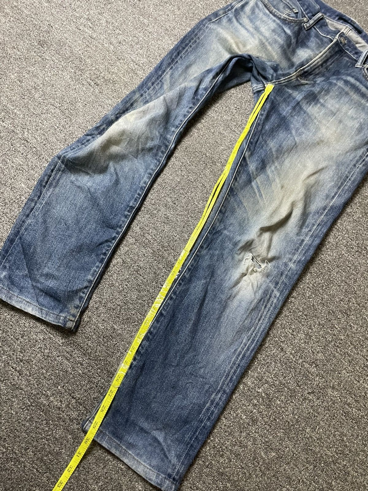 Japanese Brand × Uniqlo × Vintage UNIQLO Brand Regular Fit Denim Jeans (117) Size US 33 - 5 Thumbnail
