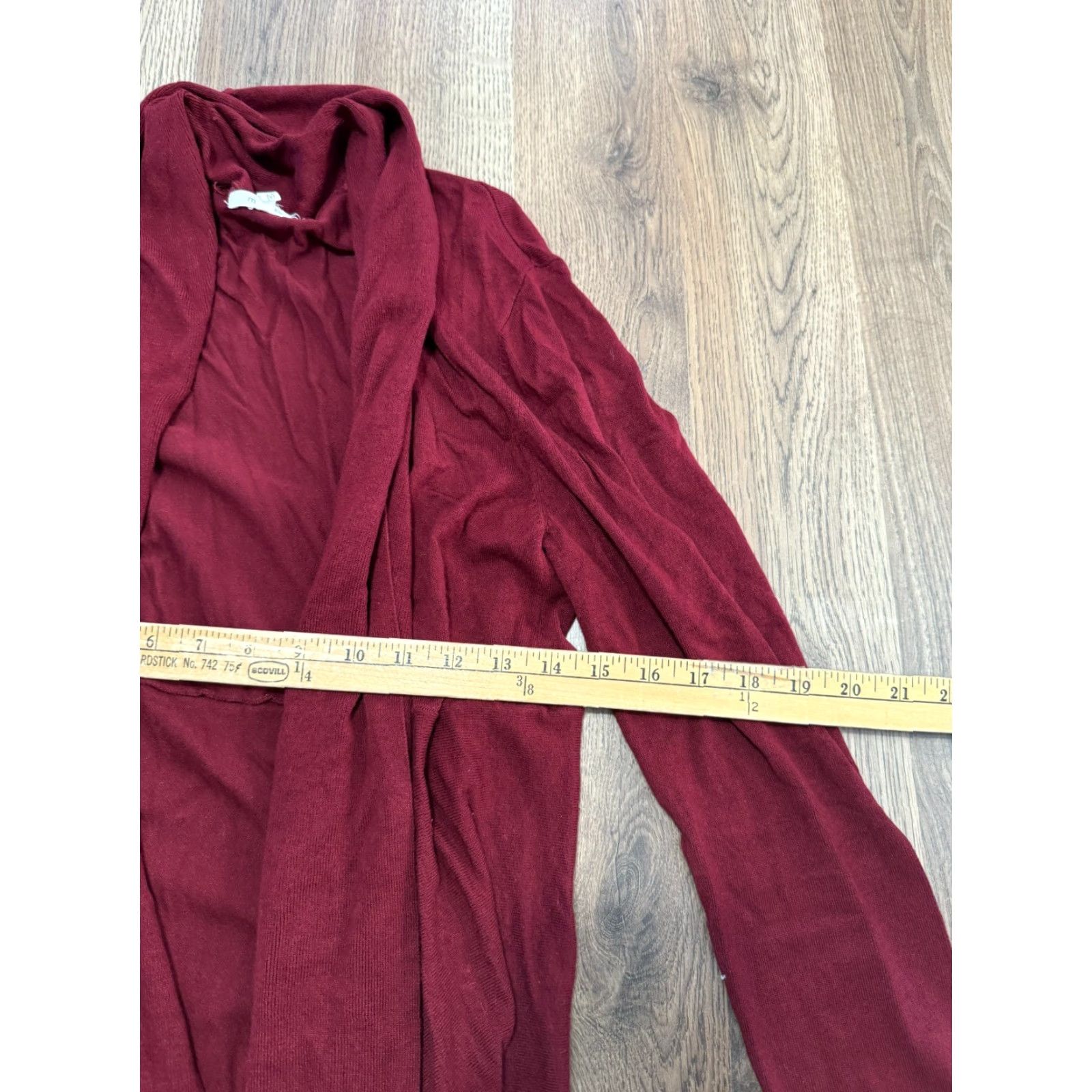 Vintage **Women's Red Open Cardigan Maurices Size Medium Long Sleeve** User: Women's Red Open Cardigan Maurices Size Medium Long Sleeve Size M / US 6-8 / IT 42-44 - 4 Thumbnail