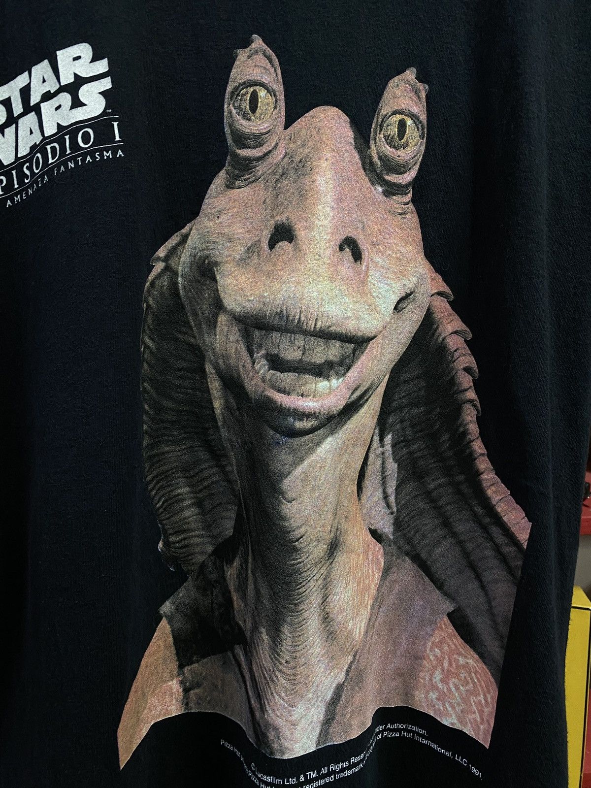 Vintage Vintage 90’s Jar Jar Star Wars Movie T-Shirt Size Medium Size US M / EU 48-50 / 2 - 2 Thumbnail