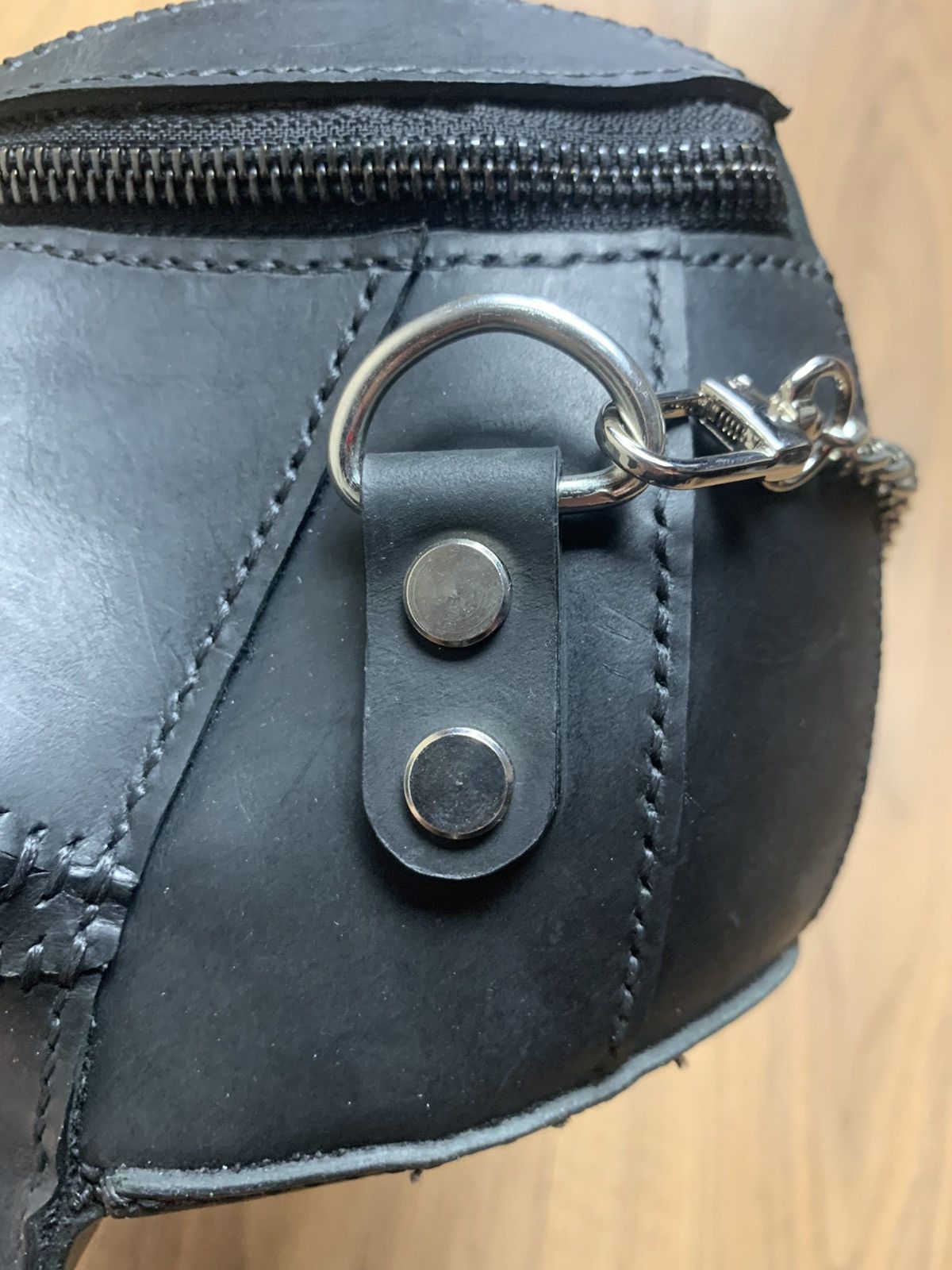 Handmade Handmade leather skull bag made of genuine leather Size ONE SIZE - 6 Thumbnail
