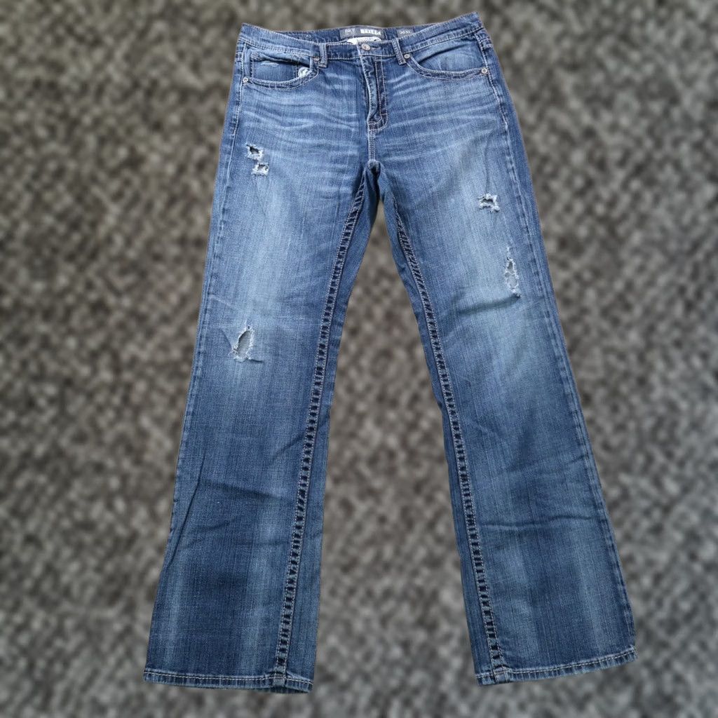 Vintage BKE Buckle Tyler Bootcut Jeans Men’s 36XL Blue Denim 5-Pocket Regular Inseam 35 Jeans 90s Distressed" Size US 36 / EU 52 - 1 Thumbnail