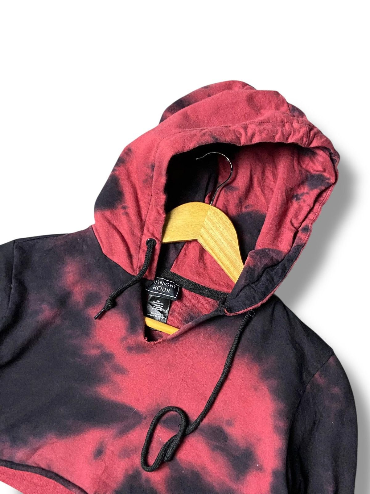 Japanese Brand Midnight Hour Tie Dye Crop Hoodie (162) Size XS / US 0-2 / IT 36-38 - 5 Thumbnail
