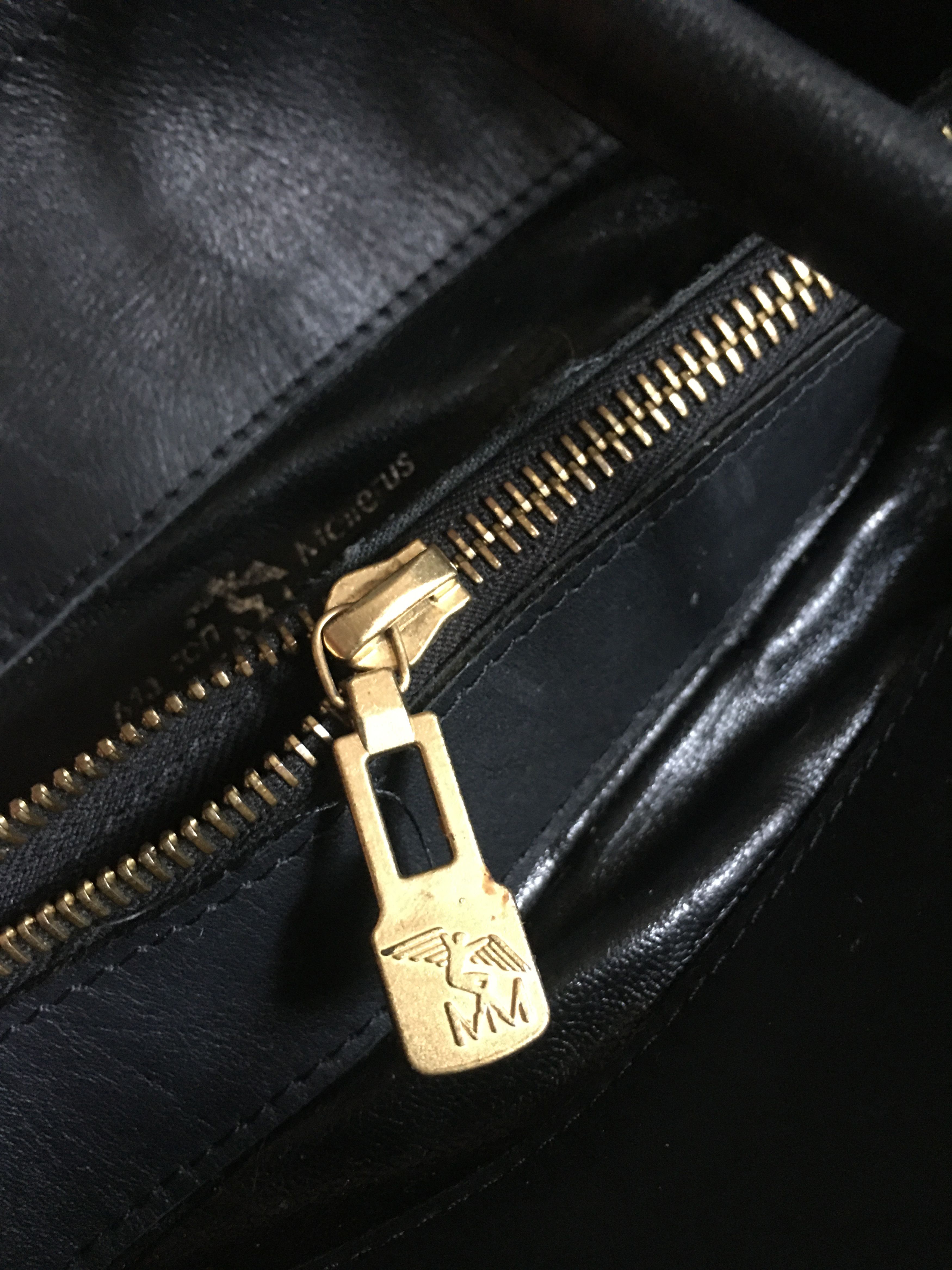 Maison Mollerus Maison Mollerus MM Leather Black Monogram ShoulderBag Size ONE SIZE - 14 Thumbnail