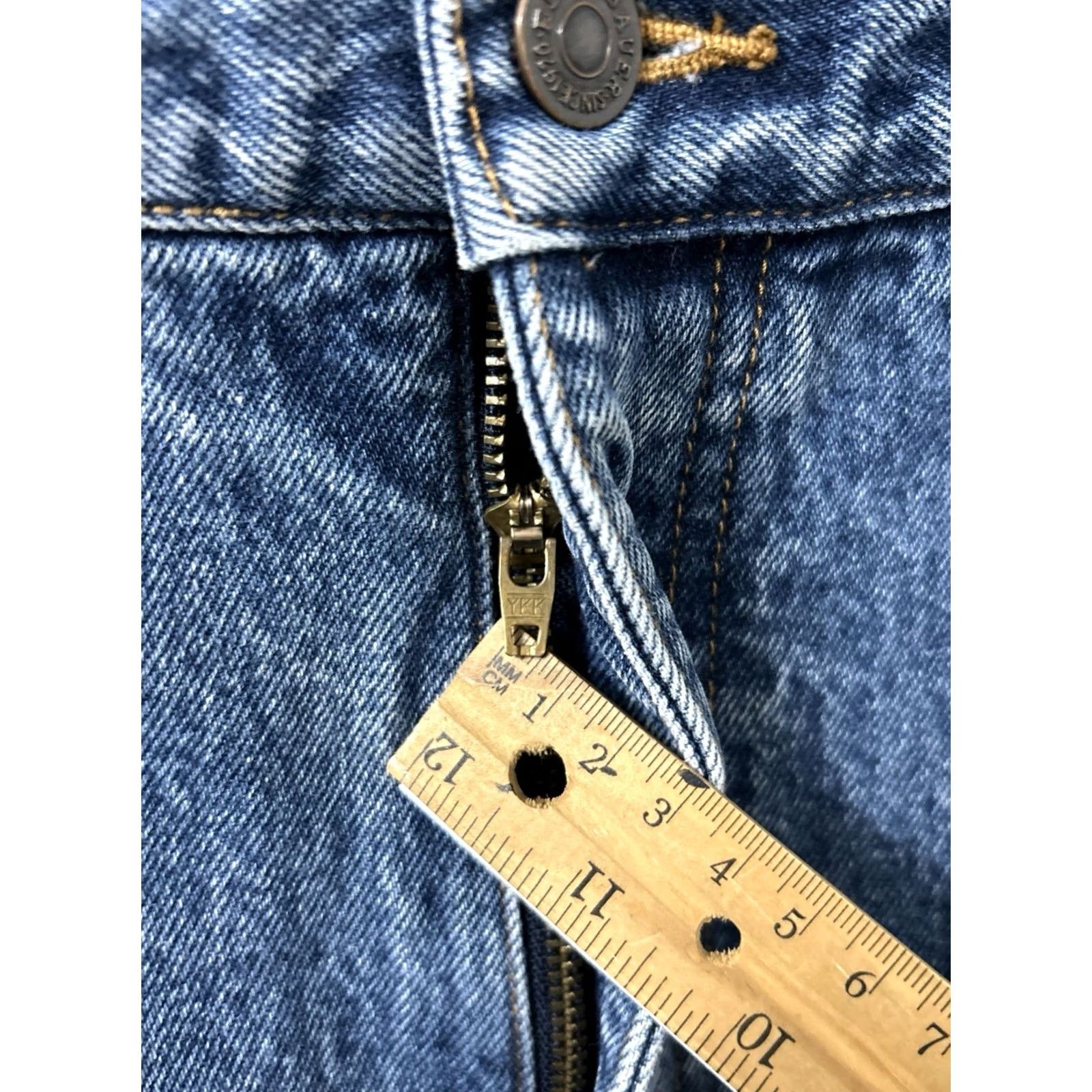 Eddie Bauer VINTAGE Eddie Bauer Jeans Mens 38x30 Blue Flannel Lined Relaxed Fit Denim 5-Pocket Zip Button Cotton Denim Size US 38 / EU 54 - 5 Thumbnail