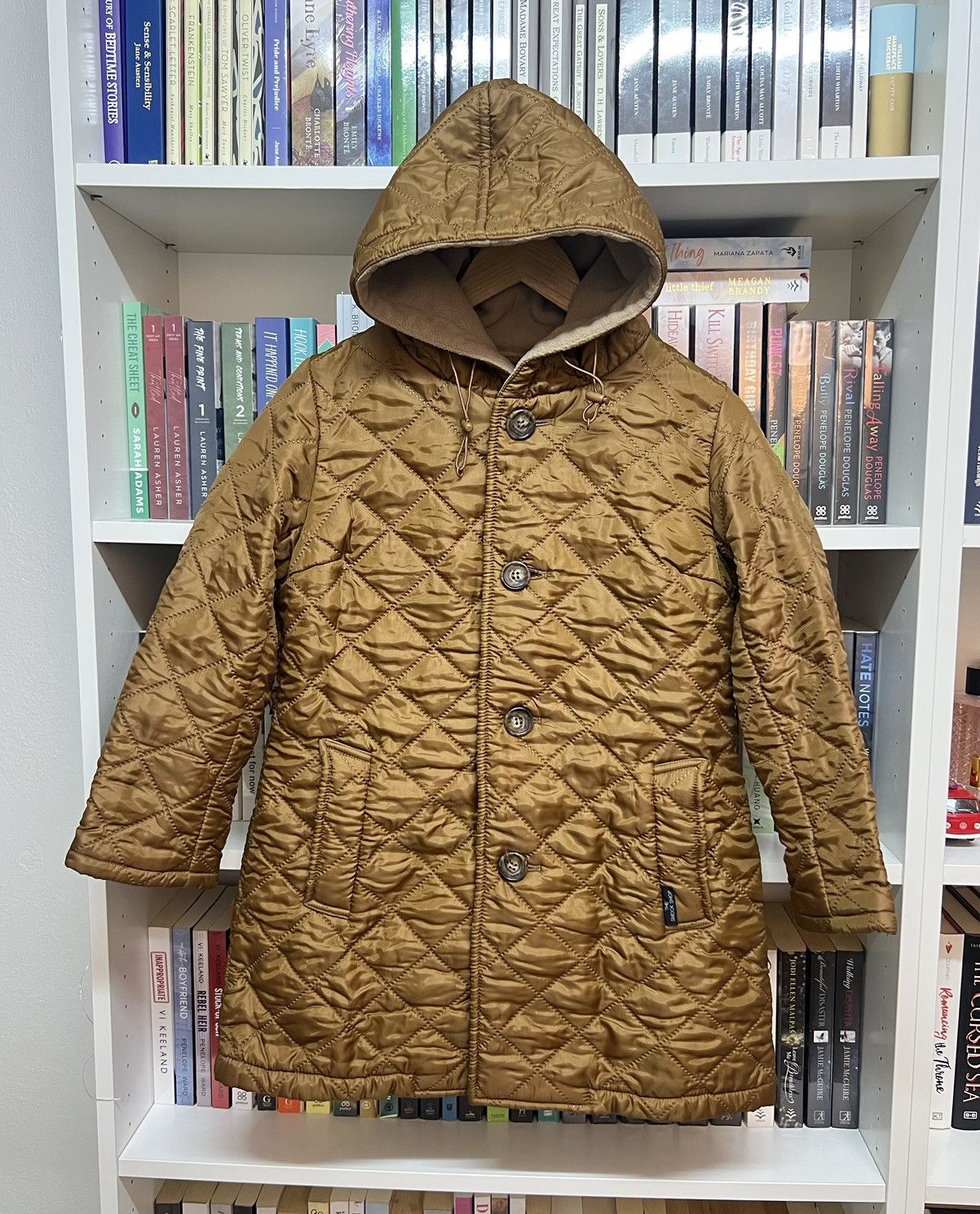 image of The Smock Shop Quilts Jacket in Gold, Men's (Size Small)