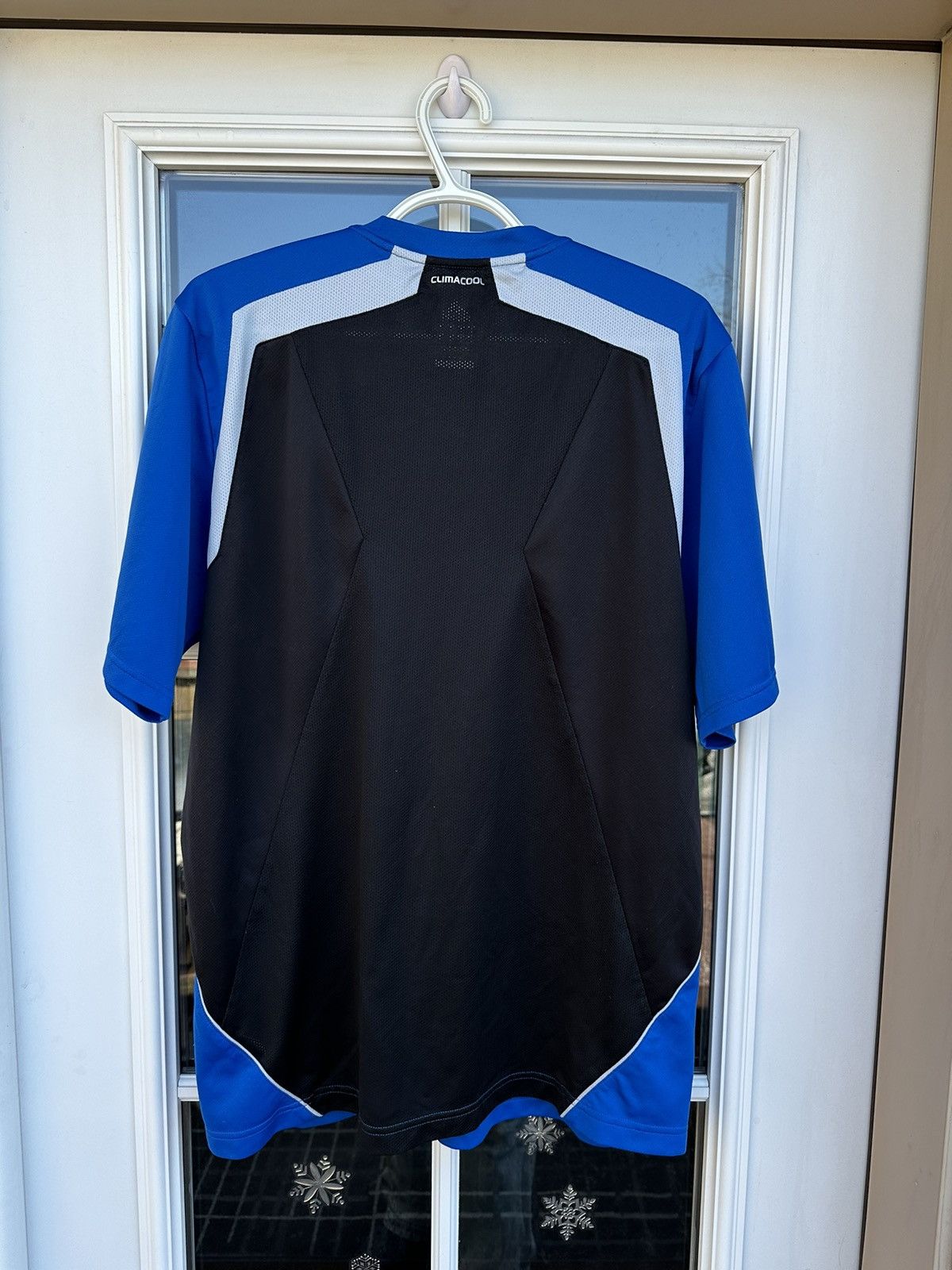 Adidas Vintage Adidas 2001 Climacool Soccer striped t-shirt jersey Size US L / EU 52-54 / 3 - 4 Thumbnail