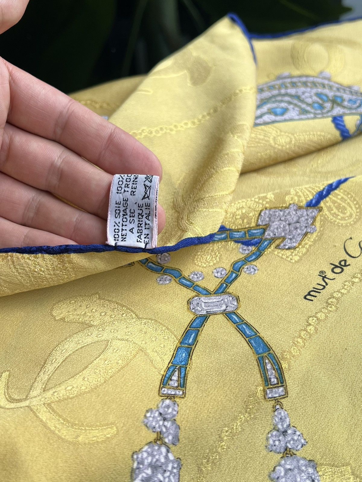 Cartier Vintage Cartier Yellow Silk Scarf Jewelry Print Paris Size ONE SIZE - 20 Thumbnail