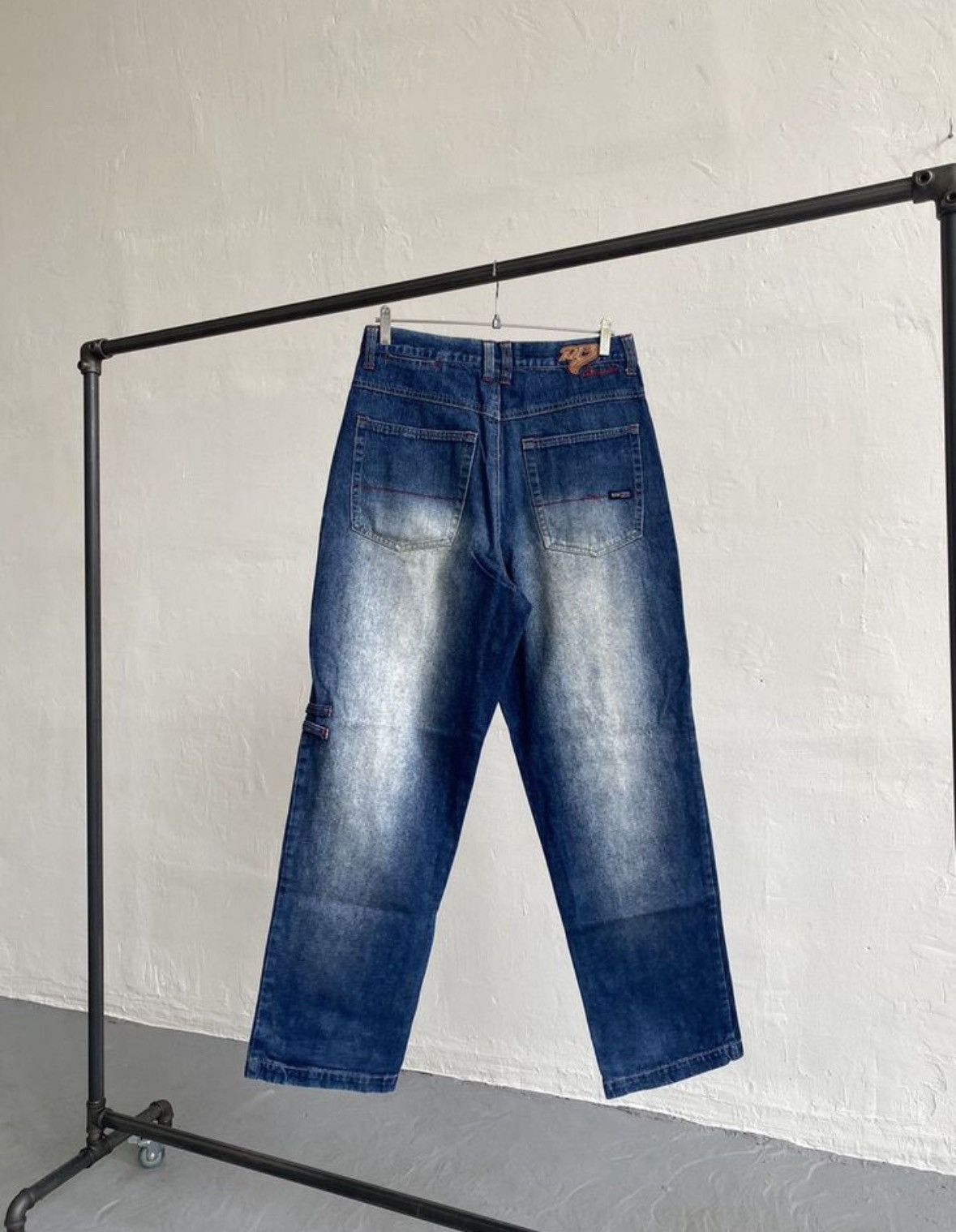 Vintage 32x32 Raw Blue Rap Jeans Size US 32 / EU 48 - 2 Thumbnail
