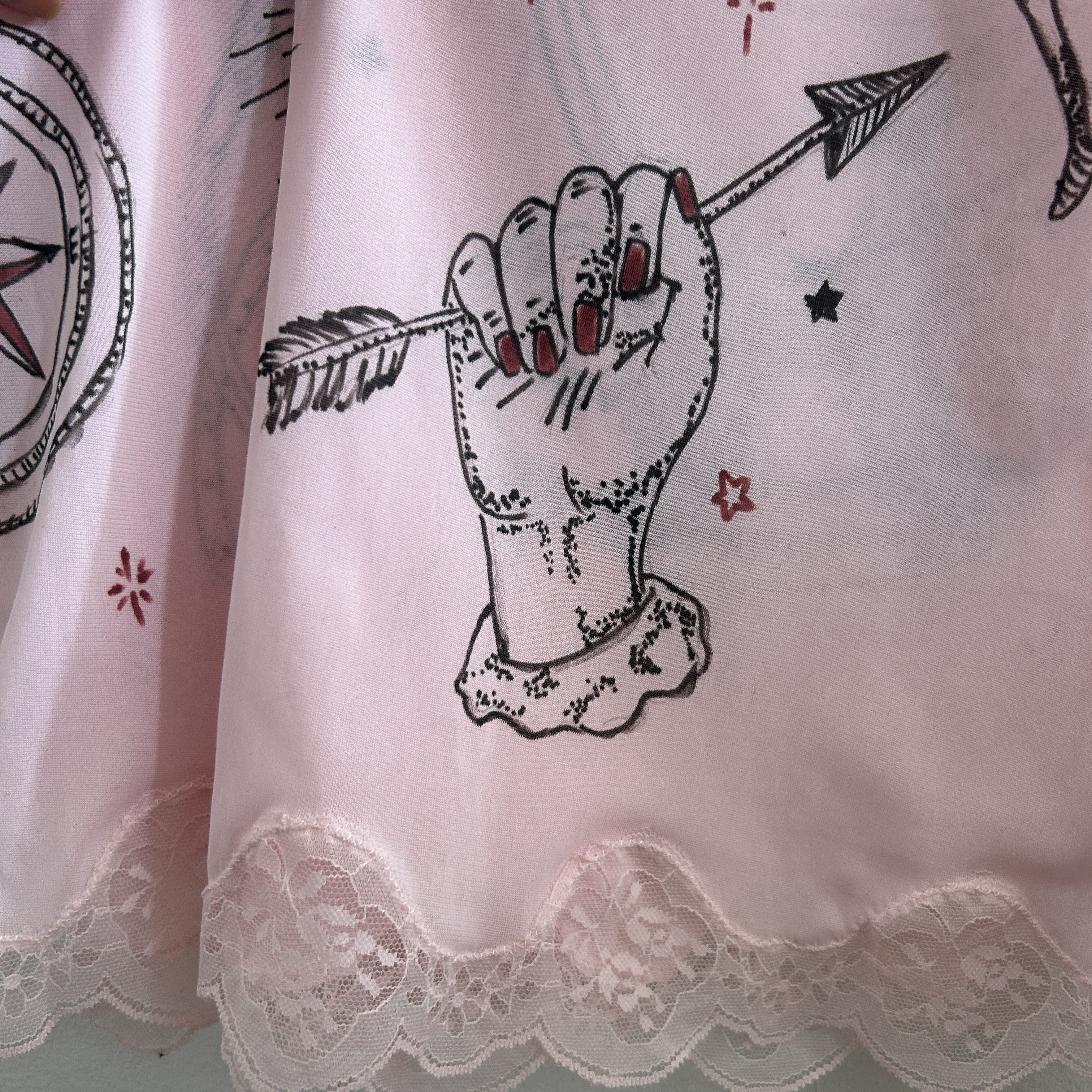 Custommade Handpainted Sagittarius Slip Dress Size L / US 10 / IT 46 - 14 Thumbnail