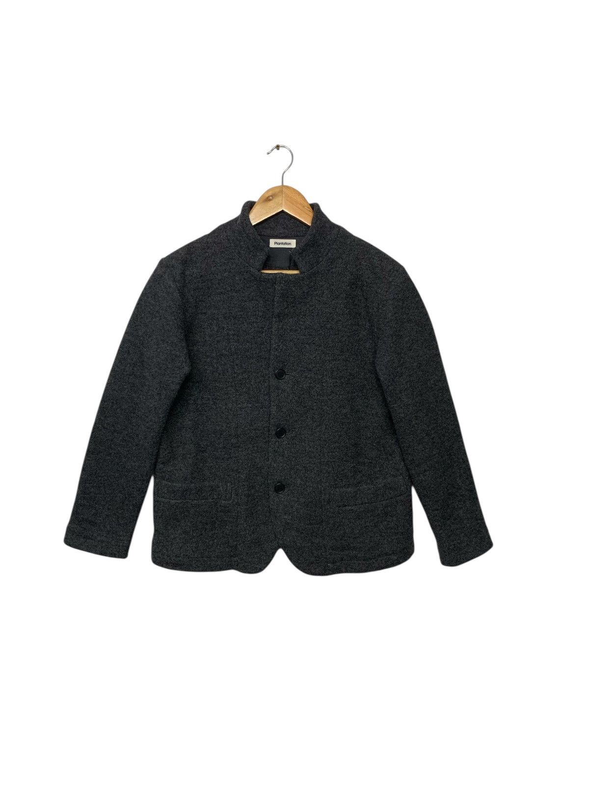 Vintage Plantation Issey Miyake Button Up Heavy Wool Jacket