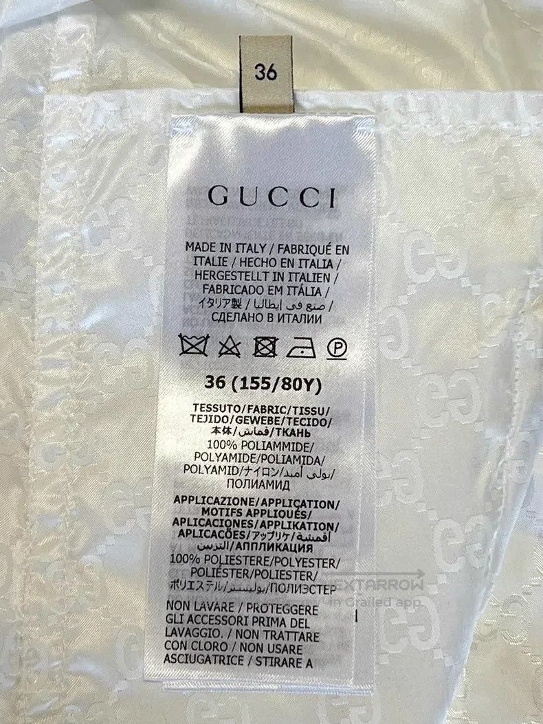 Gucci Gucci White old flower double G embroidered hooded jacket Size XS / US 0-2 / IT 36-38 - 7 Thumbnail