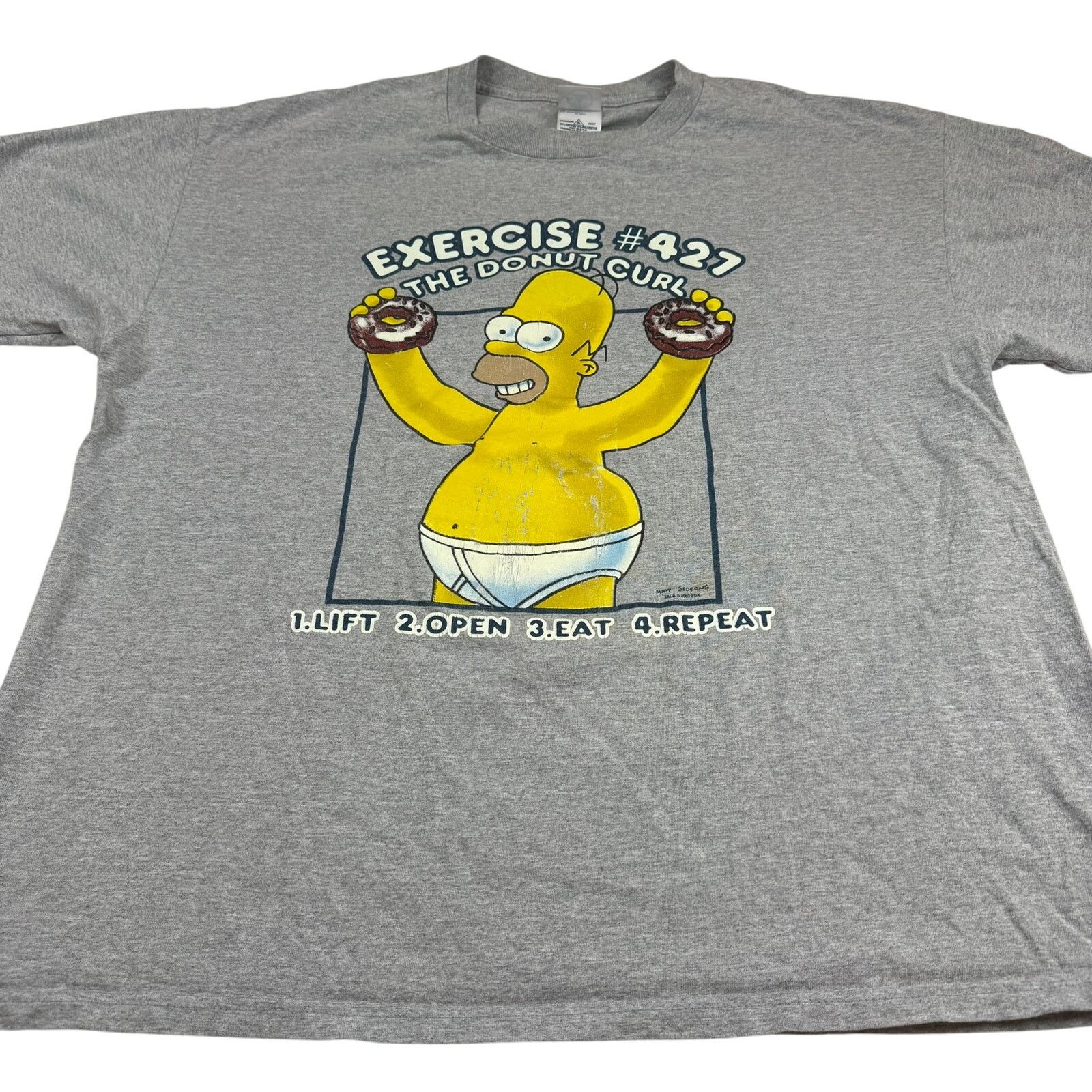 Delta Vintage Homer Simpson T-Shirt - Size XL - Good Condition Size US XL / EU 56 / 4 - 1 Thumbnail