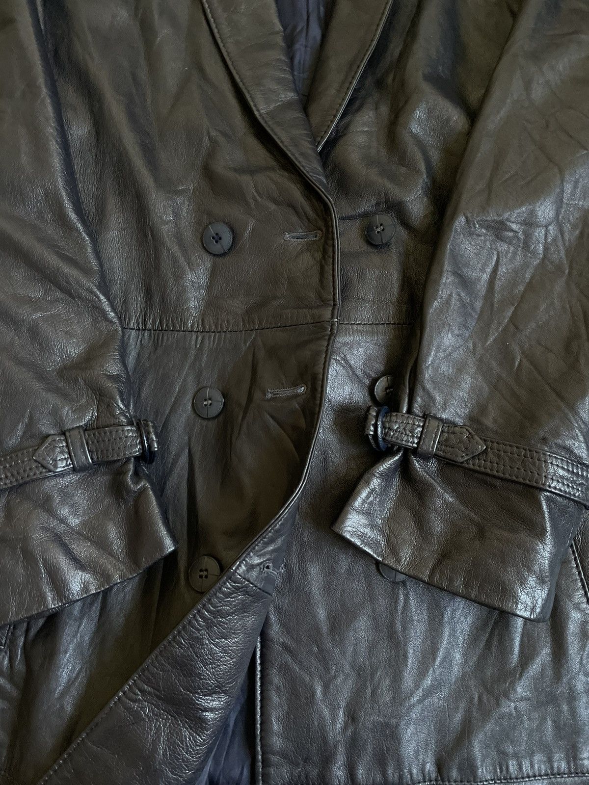 Vintage Vintage Creation Berolina Berlin Leather Jacket 90s Size L / US 10 / IT 46 - 6 Thumbnail