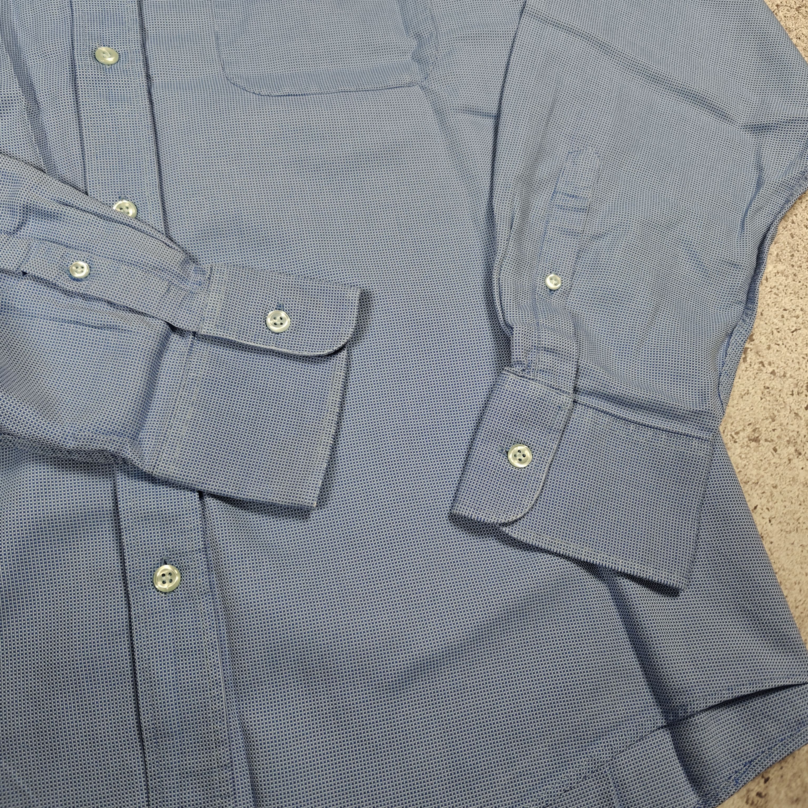 Yves Saint Laurent Yves Saint Laurent Shirt Blue Check YSL size 43 (XL) Size US XL / EU 56 / 4 - 5 Thumbnail