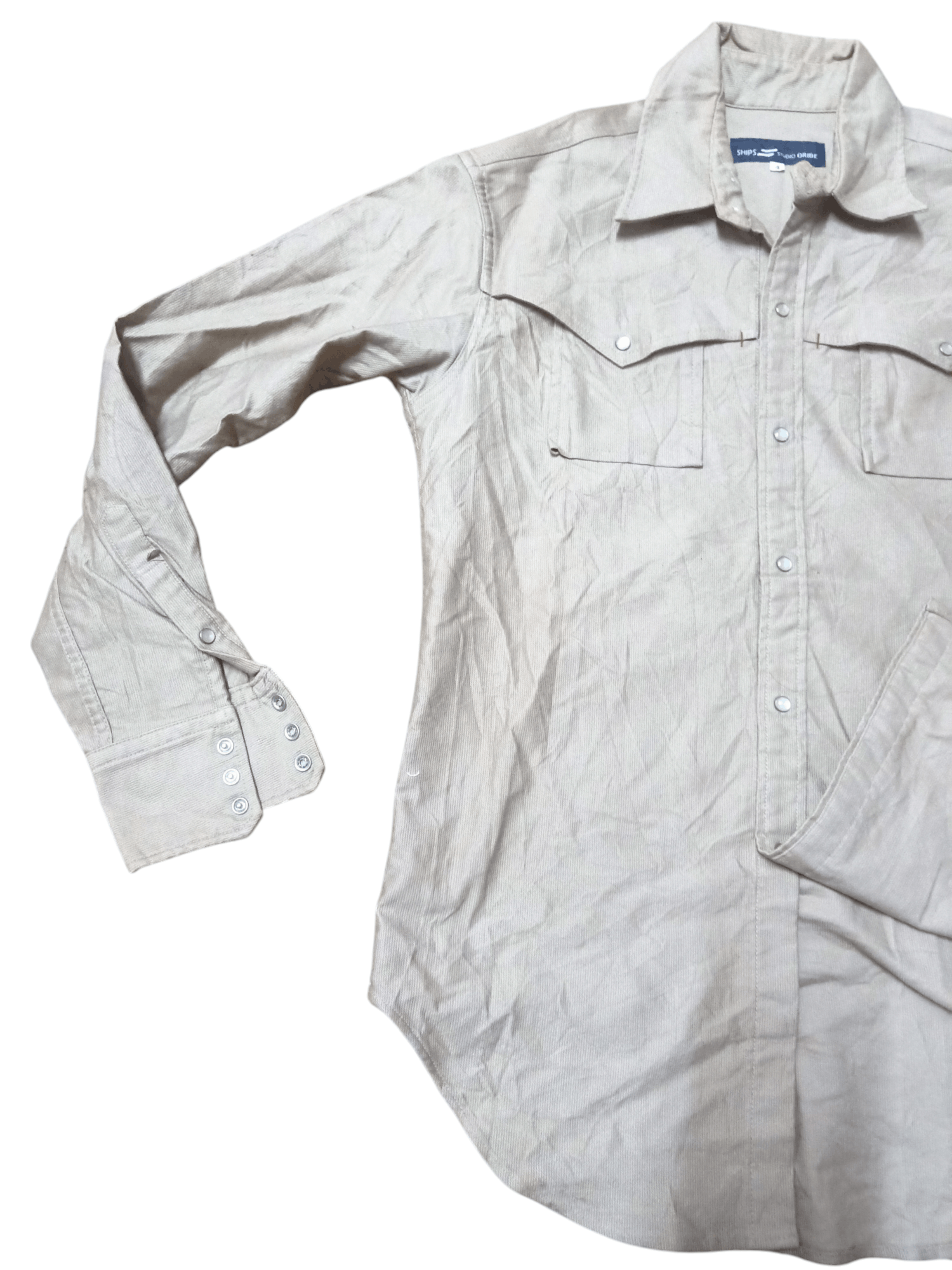 Japanese Brand × SHIPS Ships Studio Western Oribe Heavy Cotton Shirt Size US M / EU 48-50 / 2 - 6 Thumbnail