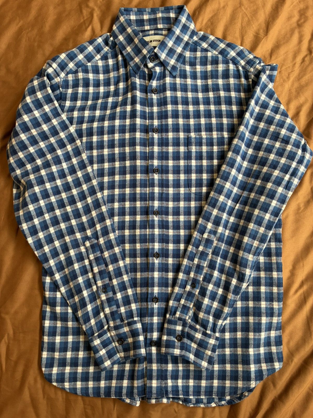 Taylor Stitch Taylor Stitch Blue flannel shirt in size 38. Size US M / EU 48-50 / 2 - 3 Thumbnail