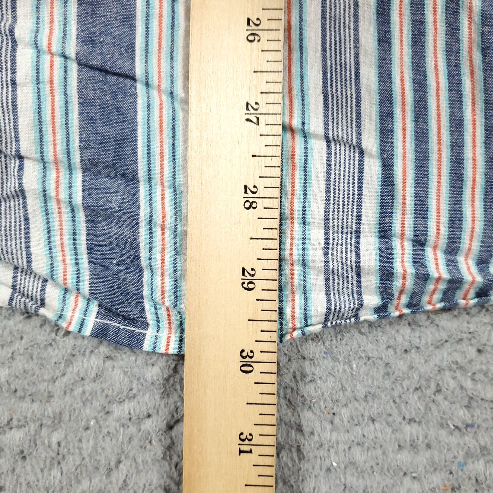 Tommy Bahama Tommy Bahama Shirt Mens Large Blue Striped Cotton Linen Button Up Long Sleeve Shirt Size US L / EU 52-54 / 3 - 4 Thumbnail