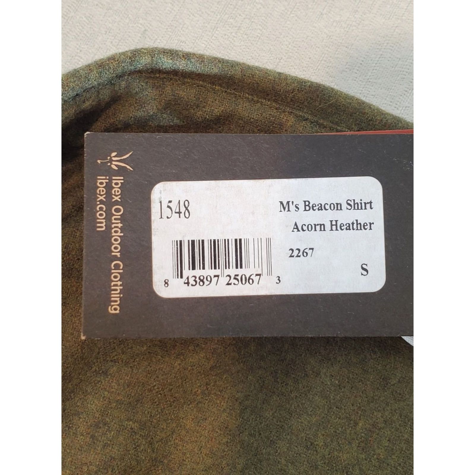 Vintage Ibex Beacon Shirt Wool Blend Button Down Acorn Heather Green Pockets Men's S New Shirts Size US S / EU 44-46 / 1 - 7 Thumbnail