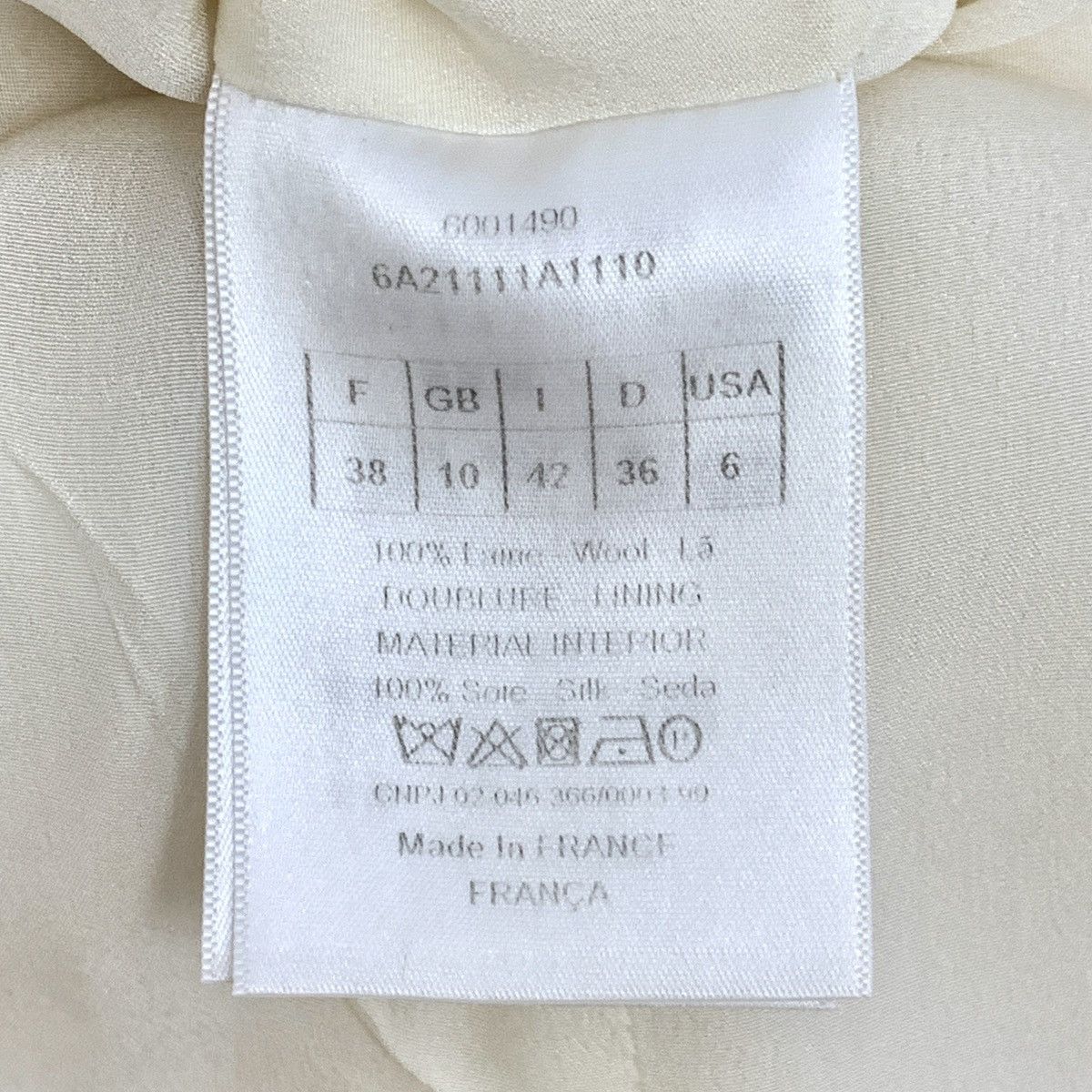 Dior Dior Beige Wool Lapel Single-breasted Sleeveless Dress K26WX Size M / US 6-8 / IT 42-44 - 6 Thumbnail