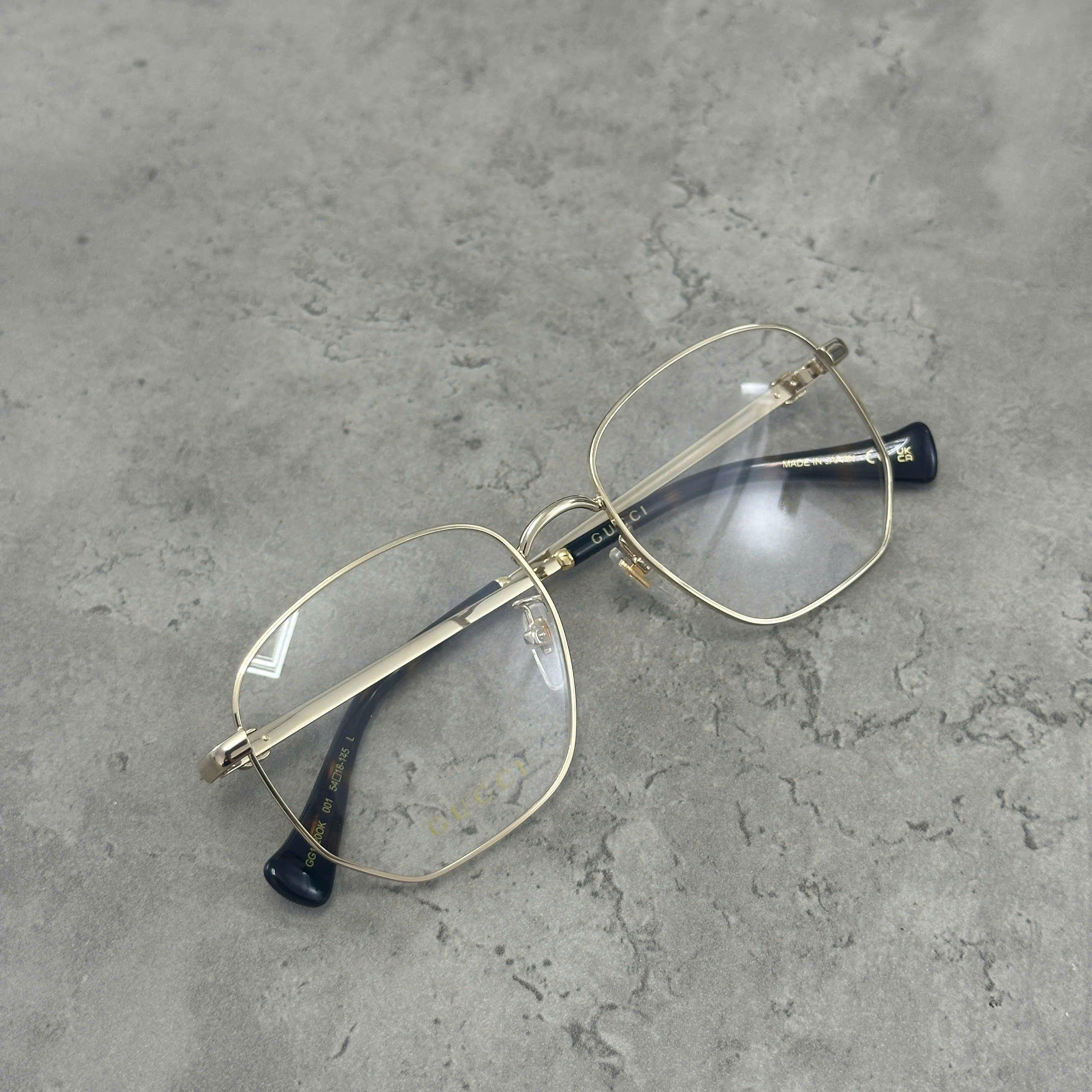 Gucci GUCCI GG1420OK 001 Eyeglasses GOLD Size ONE SIZE - 3 Thumbnail