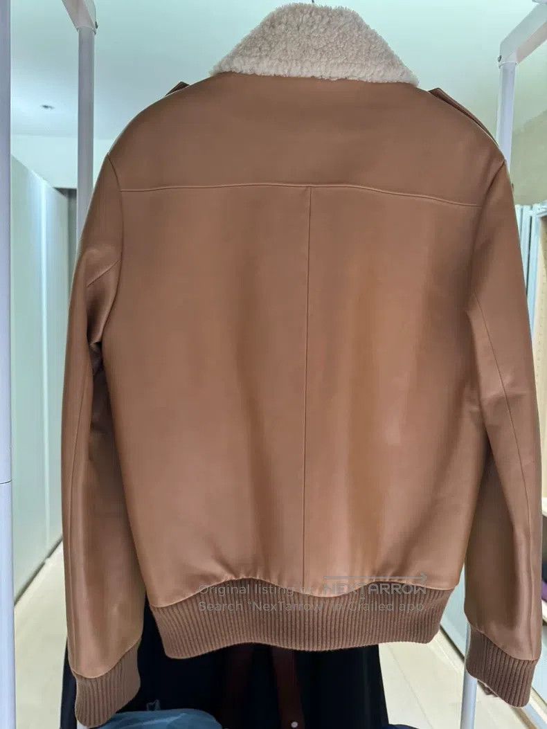 Loewe Loewe Leather and fur blend jacket leather coat show model Size US S / EU 44-46 / 1 - 2 Thumbnail