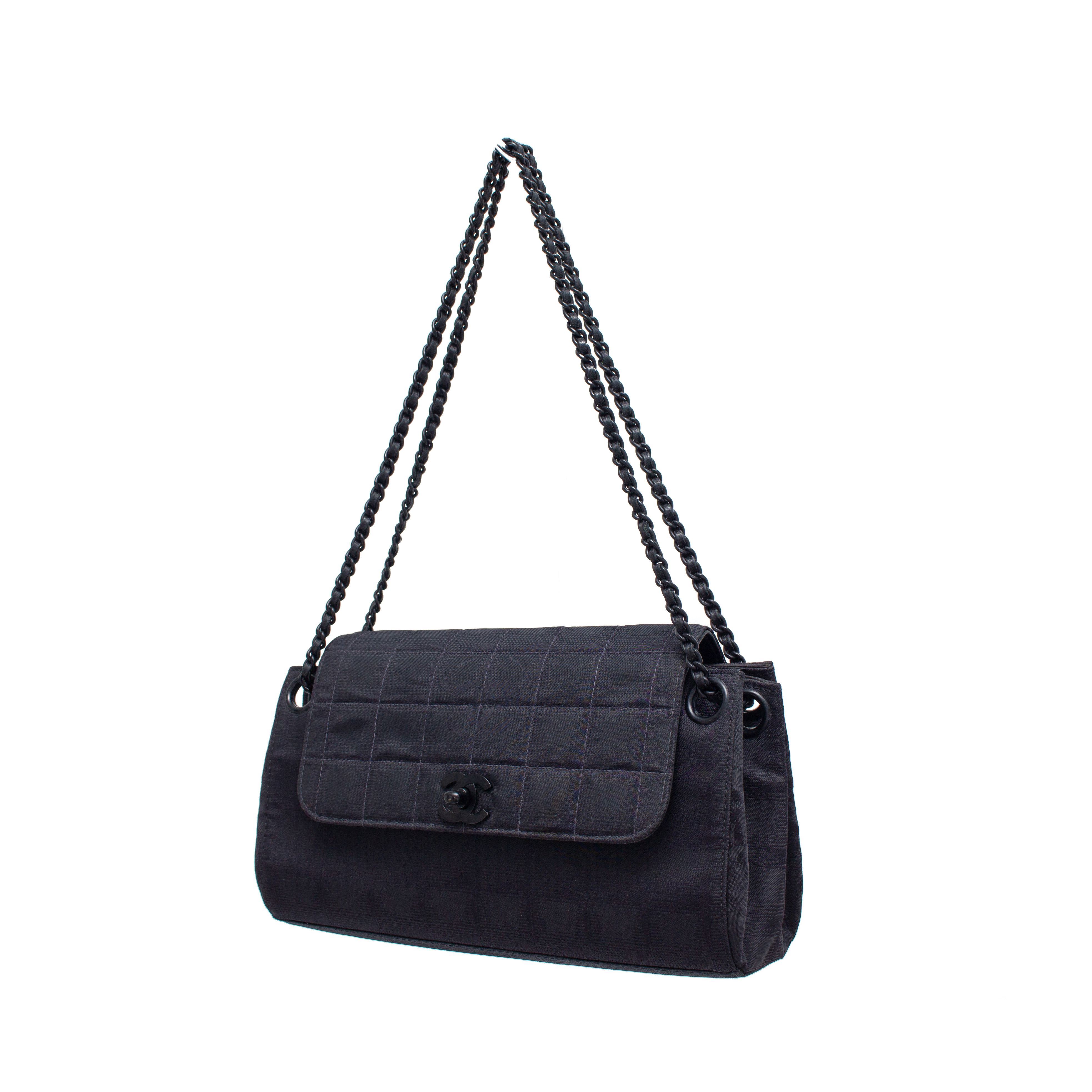 Chanel × Vintage 5k$ VTG Chanel Travel Ligne Accordion Flap Bag CC Monogram Size ONE SIZE - 3 Thumbnail