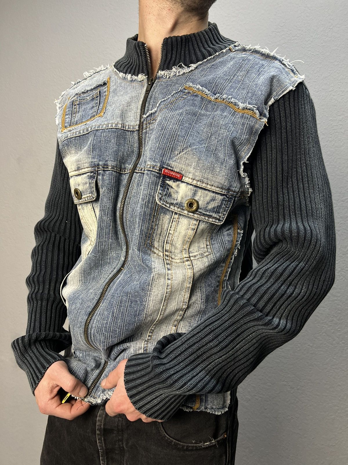 20471120 × Seditionaries VINTAGE Y2K Seditionaries Knitted Print 777 Stylish Sweater Size US L / EU 52-54 / 3 - 1 Thumbnail