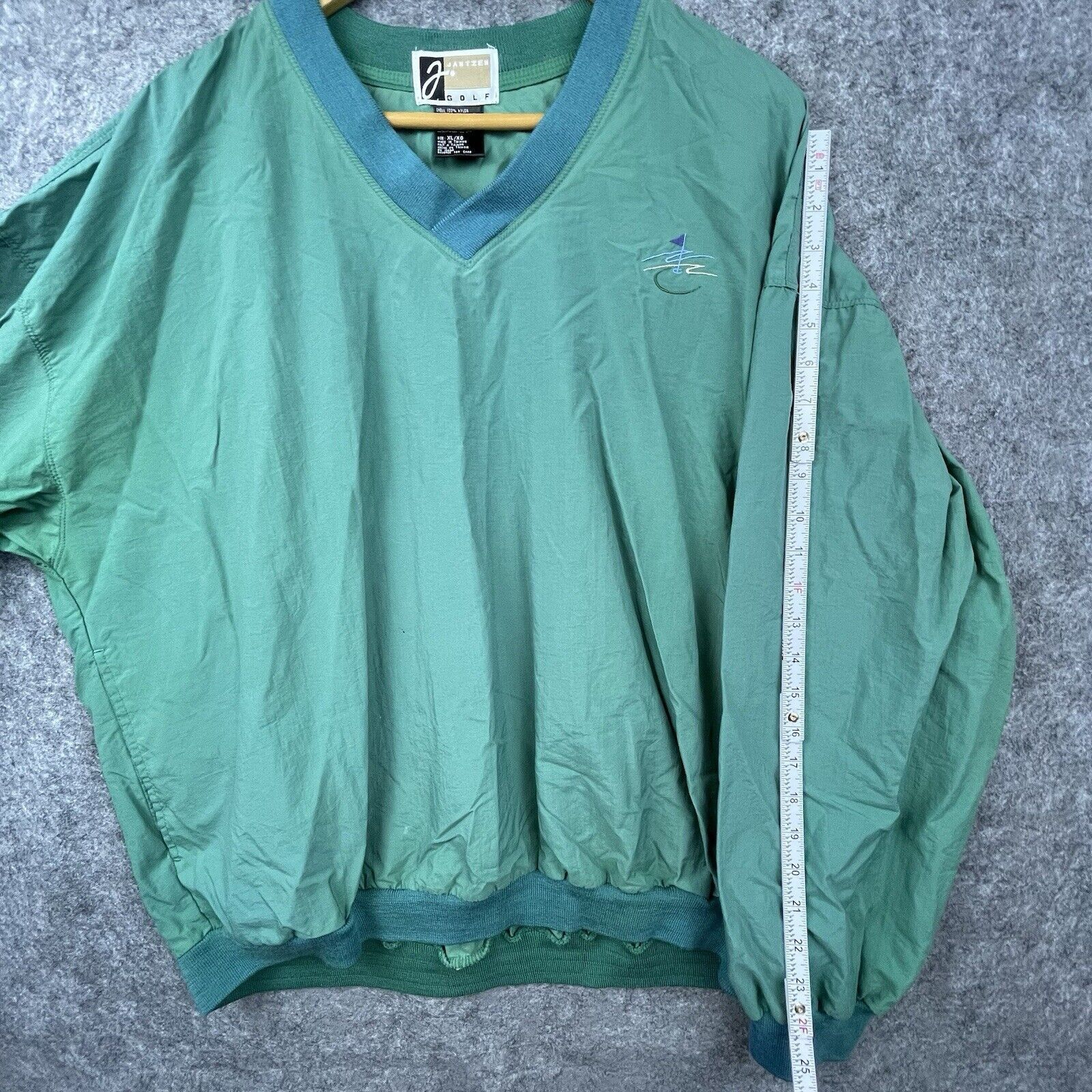 Jantzen Vintage Jantzen Golf Windbreaker Mens XL Green Faded 80s 90s Size US XL / EU 56 / 4 - 7 Thumbnail
