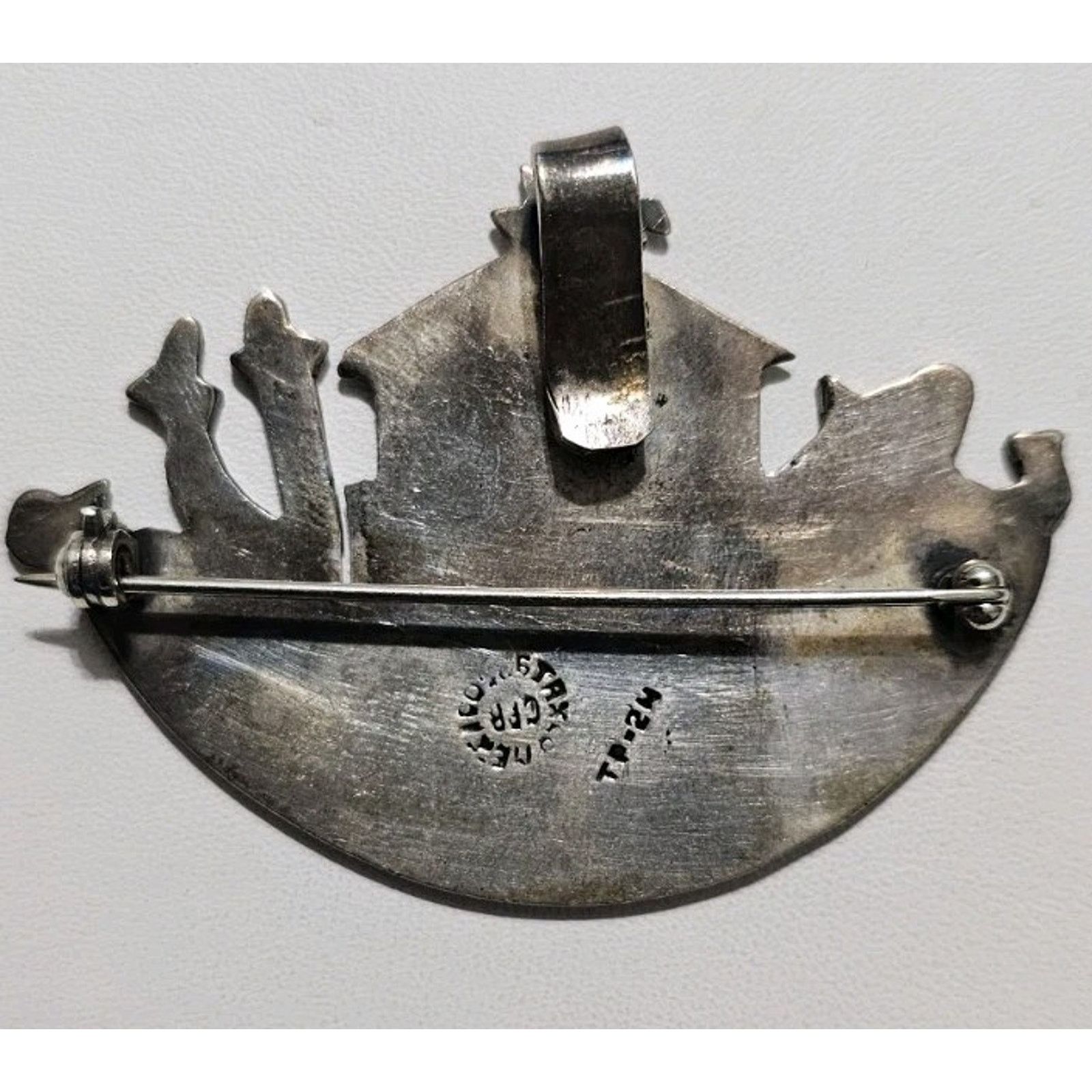 Other Vintage Noah's Arc Brooch, Sterling Silver 925 Brooch Size ONE SIZE - 4 Thumbnail