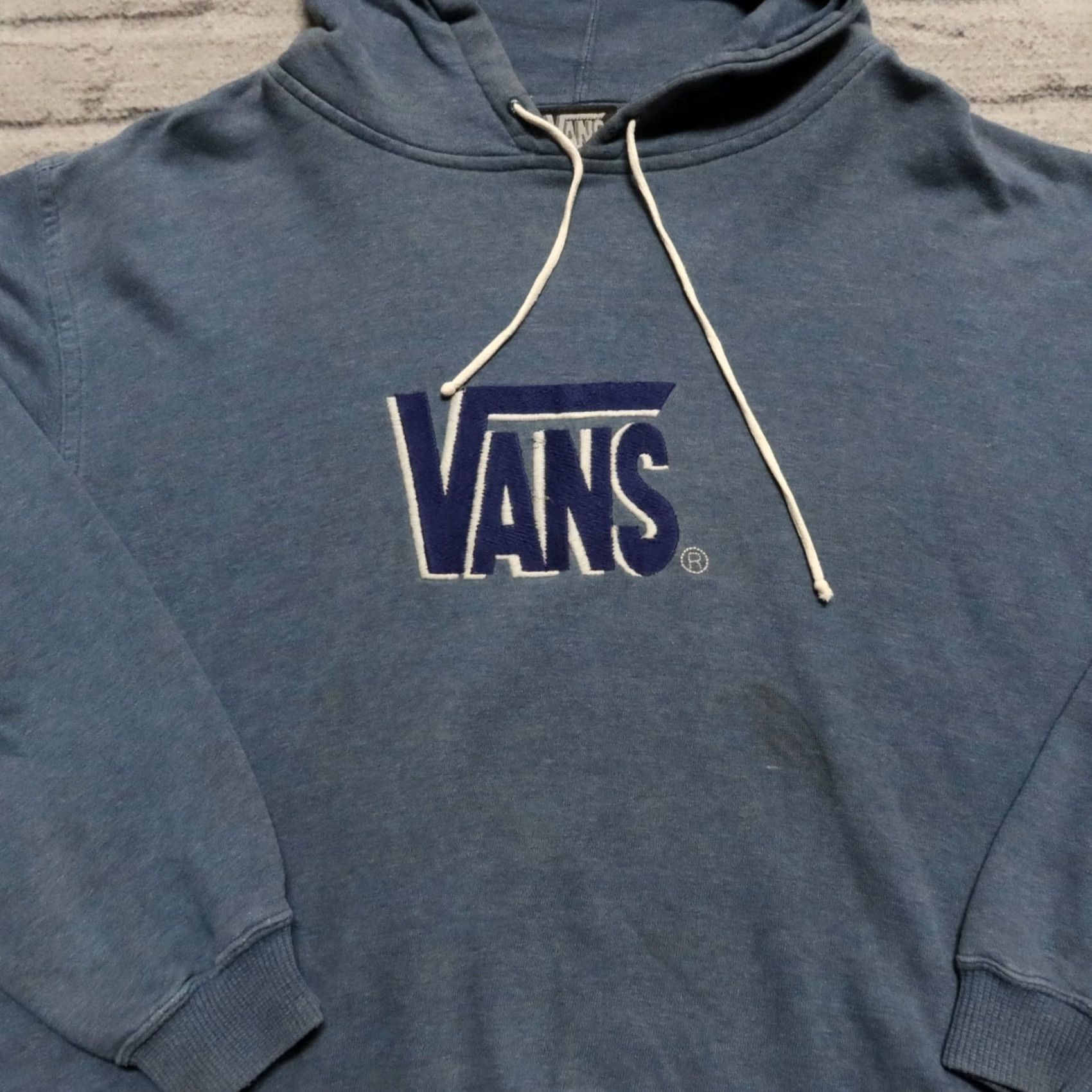 Vans Vintage Vans Logo Hoodie Sweatshirt Navy L Men’s BLAH Size US L / EU 52-54 / 3 - 3 Thumbnail