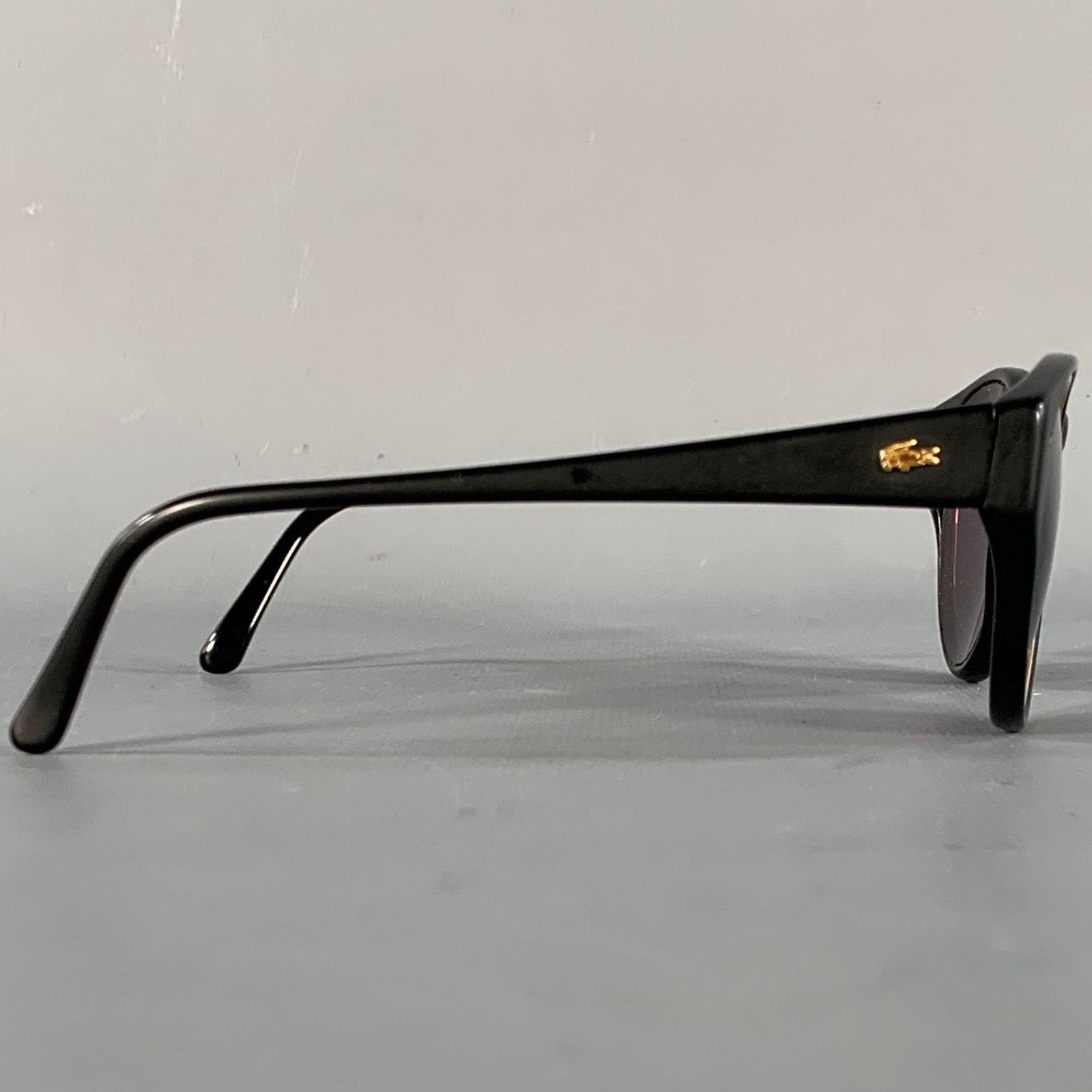 Lacoste LACOSTE Black Gold Acetate Round Sunglasses Size ONE SIZE - 2 Thumbnail