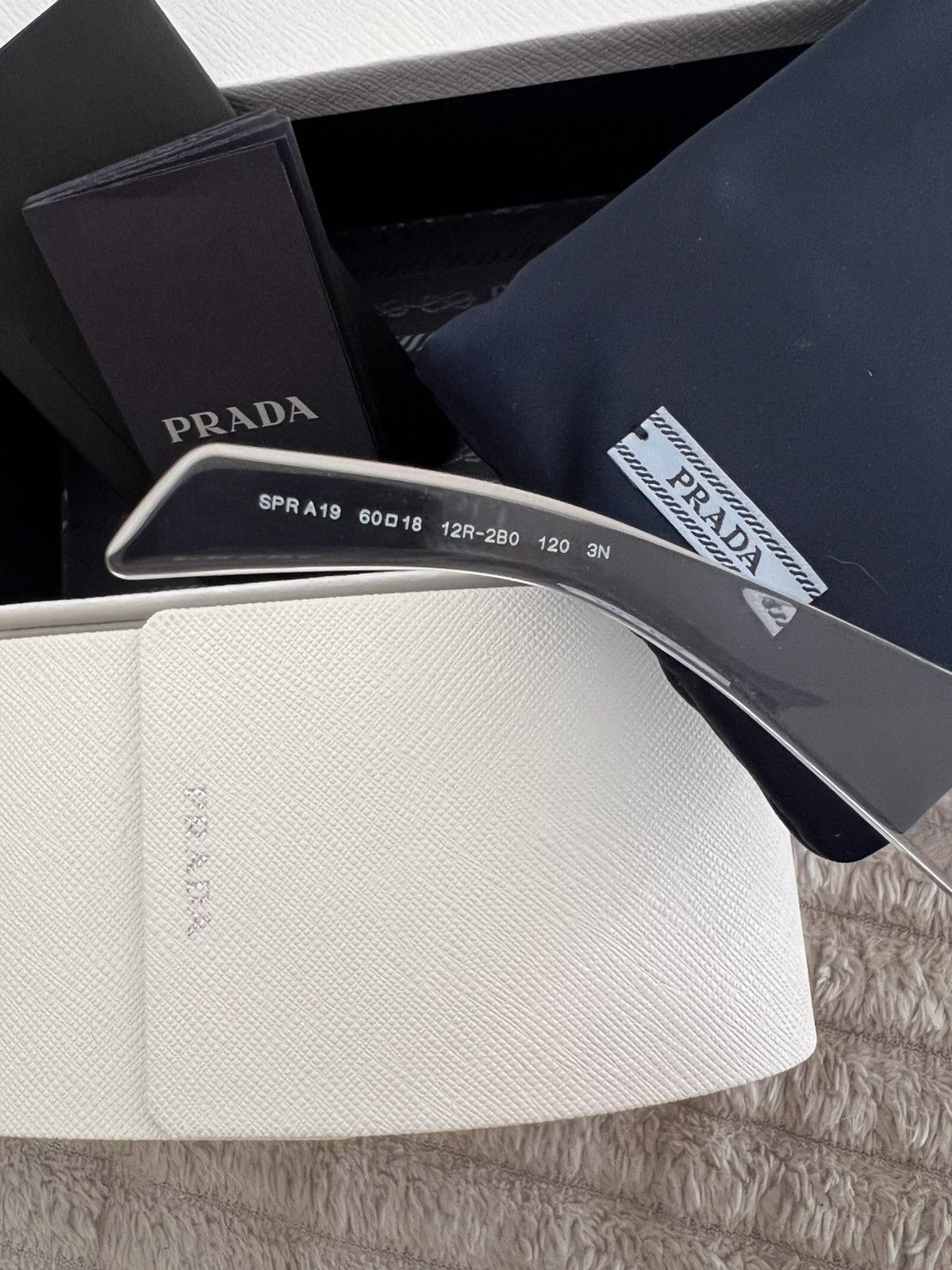 Prada Sunglasses PRADA 0PR A19S ‘Transparent Grey’ Size ONE SIZE - 4 Thumbnail
