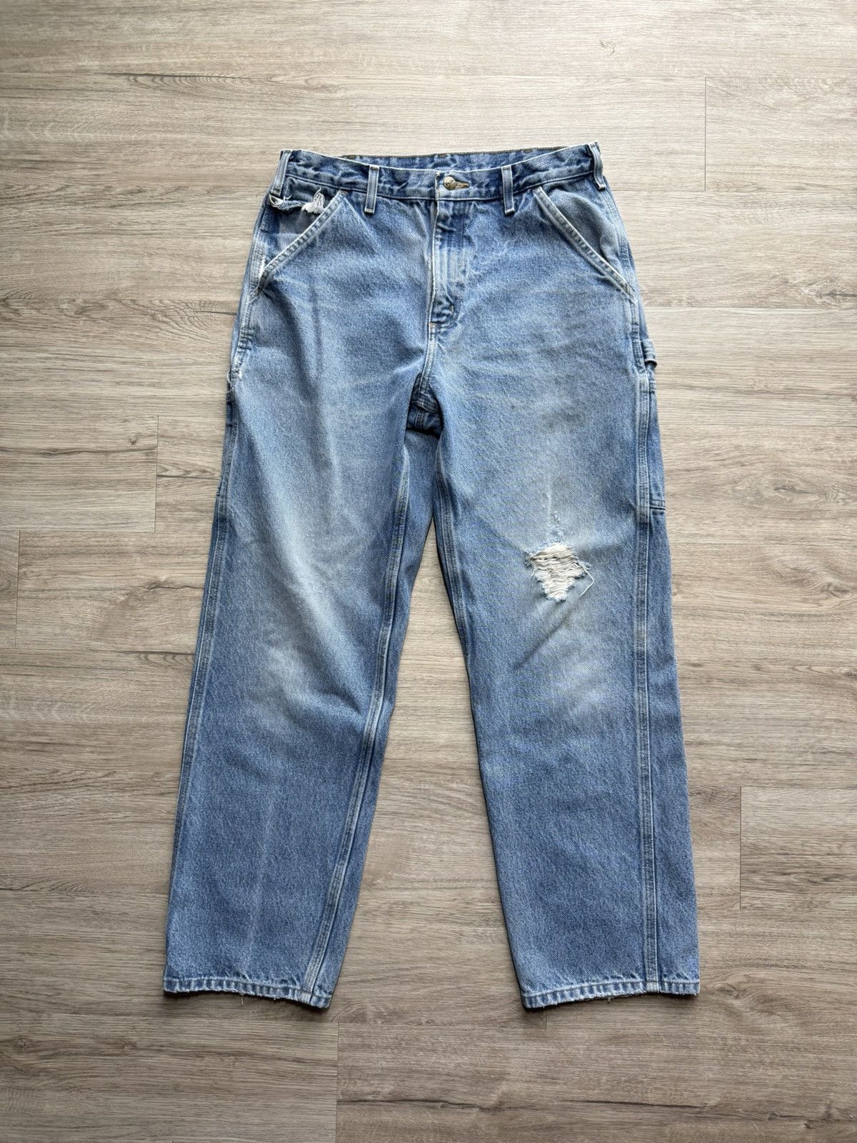 Carhartt Vintage Carhartt Distressed Denim Size US 34 / EU 50 - 1 Thumbnail