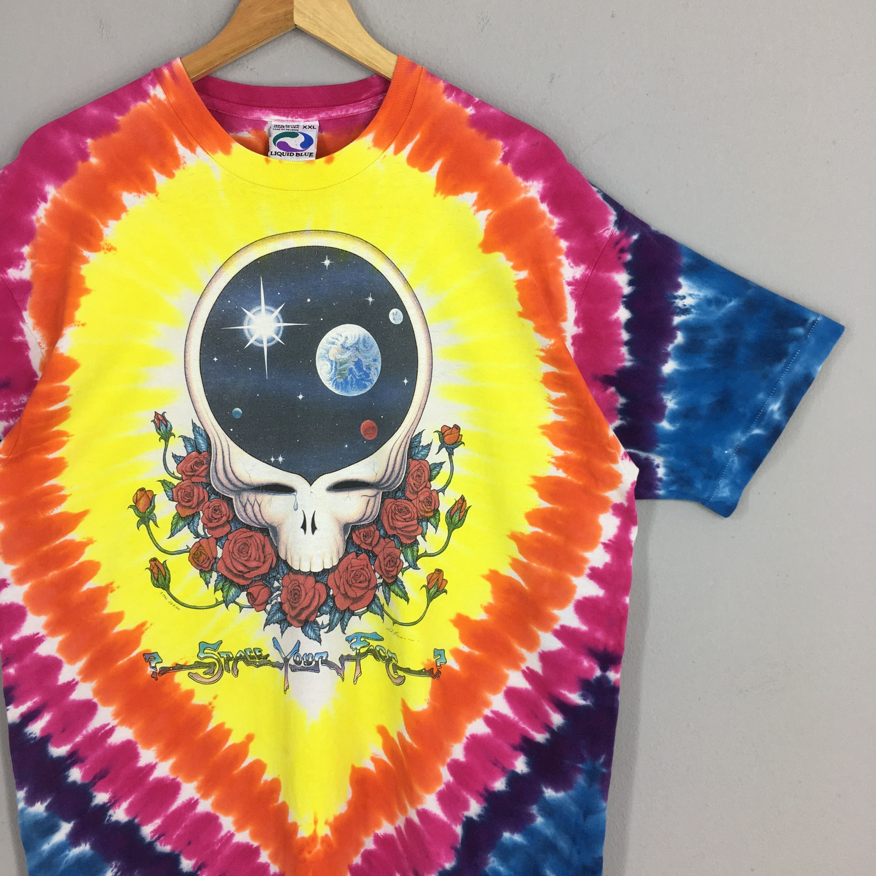 Band Tees Liquid Blue Grateful Dead Rock Tie Dye Tshirt 2XLarge Size US XXL / EU 58 / 5 - 2 Thumbnail
