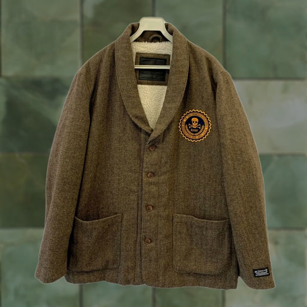 Levi's VINTAGE Levi’s Jacket Herringbone Sherpa Lined Brown Wool Blend Men M Brown Modern Era Mens Size US M / EU 48-50 / 2 - 1 Thumbnail