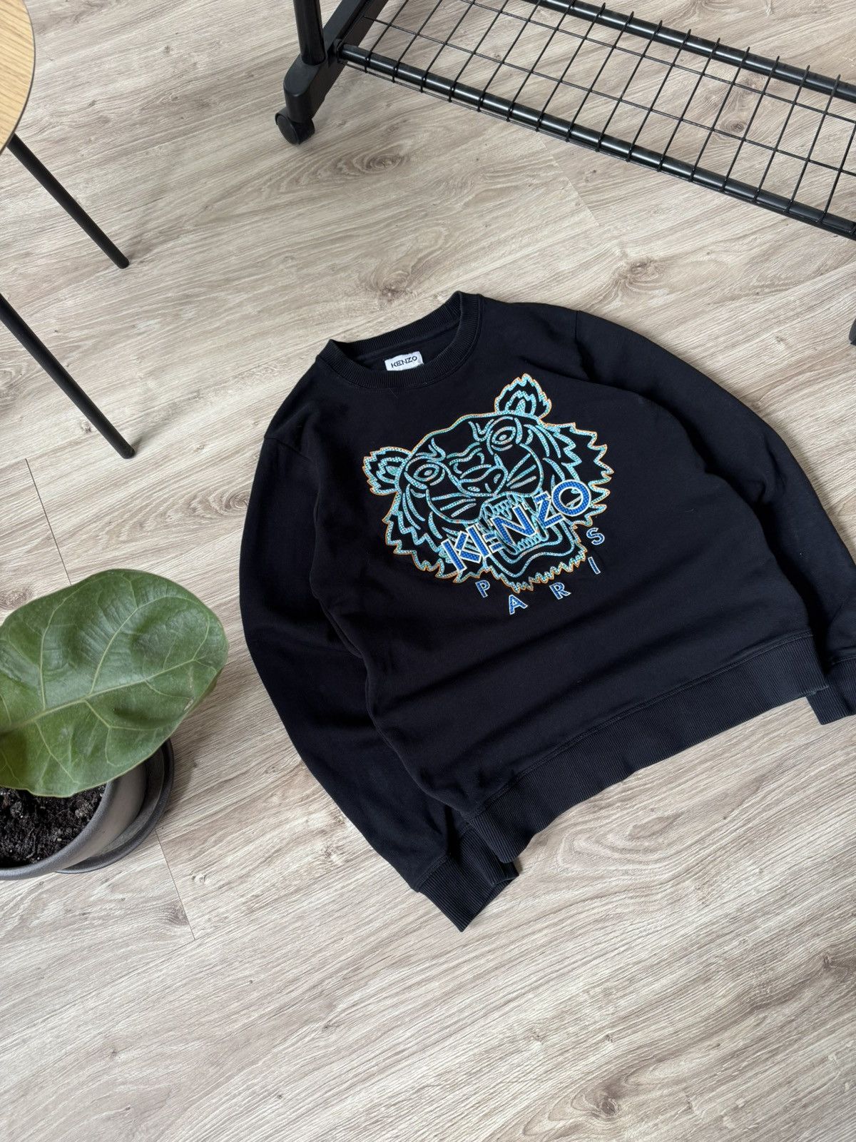 Kenzo Kenzo Embroidered Big Logo Tiger Sweatshirt Size US S / EU 44-46 / 1 - 2 Thumbnail
