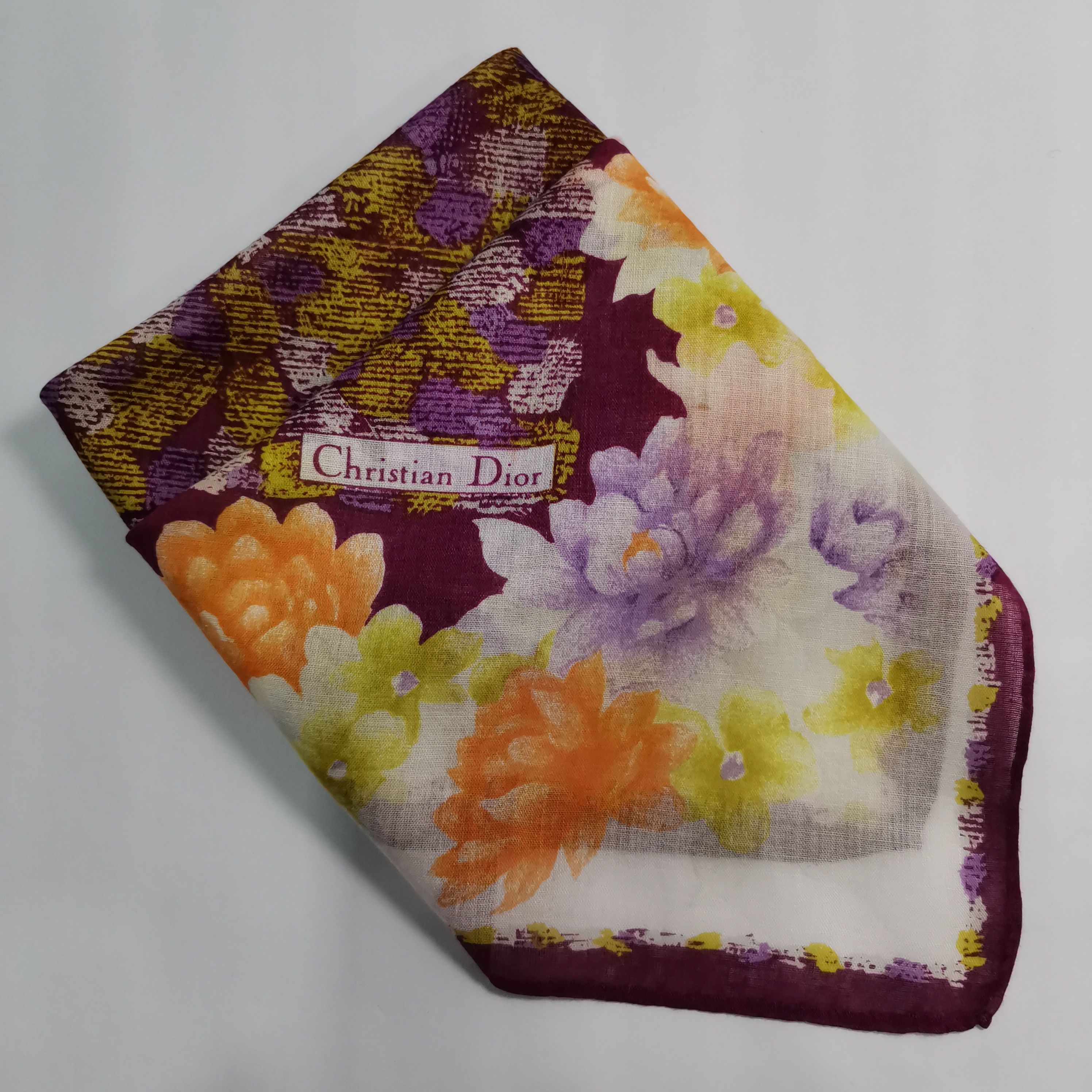 Christian Dior Monsieur CHRISTIAN DIOR HANDKERCHIEF/ NECKERCHIEF/ BANDANA/ SCARF Size ONE SIZE - 1 Thumbnail