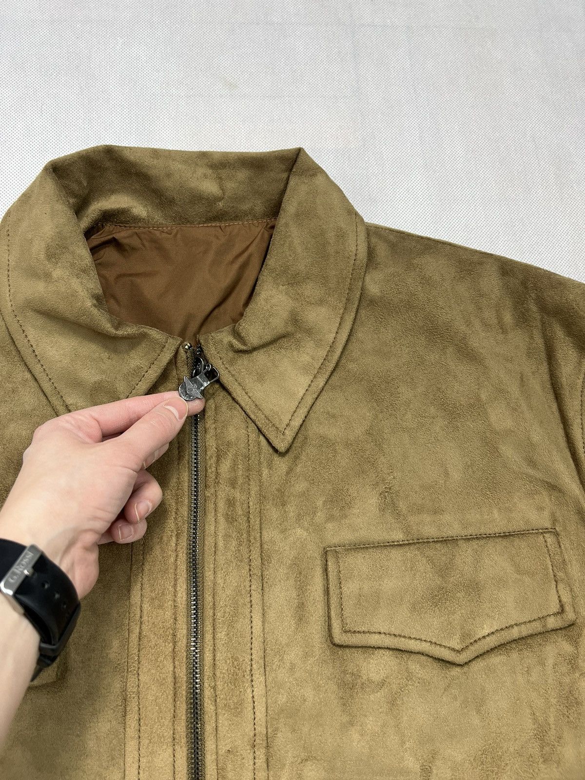 Vintage Reversible Jacket Reportage RGA suede leather vintage Size US XXL / EU 58 / 5 - 3 Thumbnail