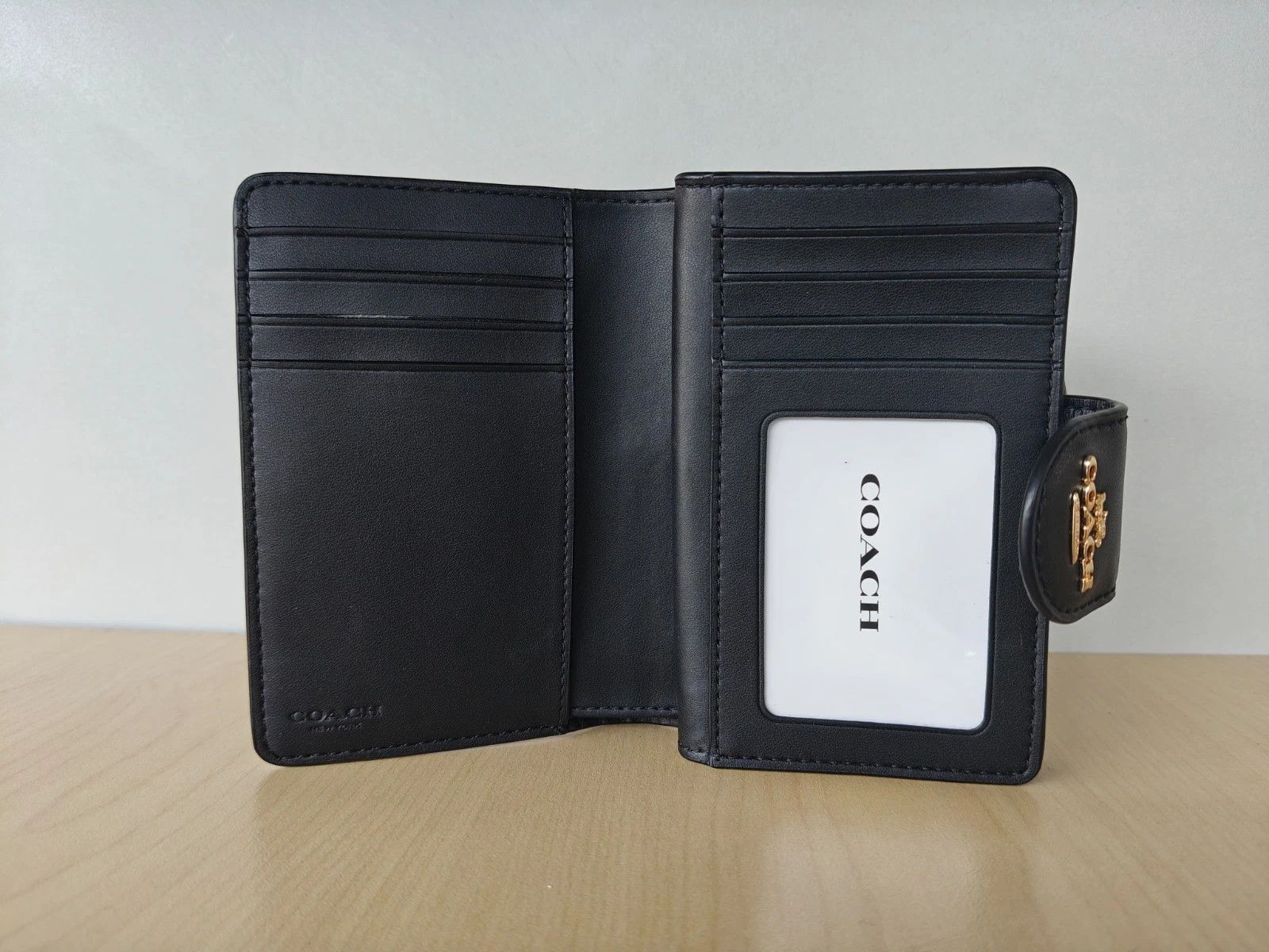 Coach Coach Medium Corner Zip Wallet In Signature T/1014 Size ONE SIZE - 8 Thumbnail