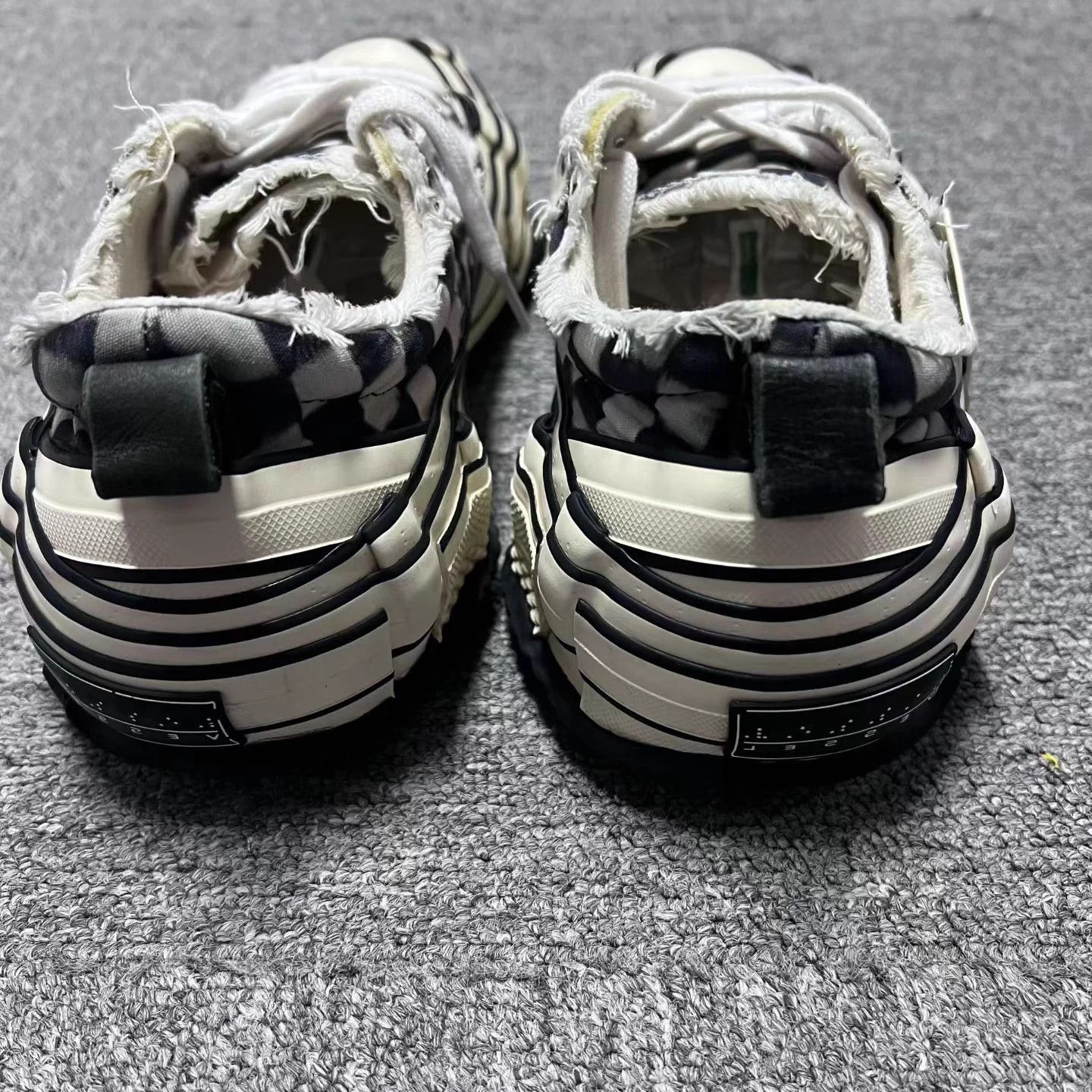 Visvim xvessel black white pixelated cork vulc low-top canvas Size US 8 / EU 41 - 3 Thumbnail
