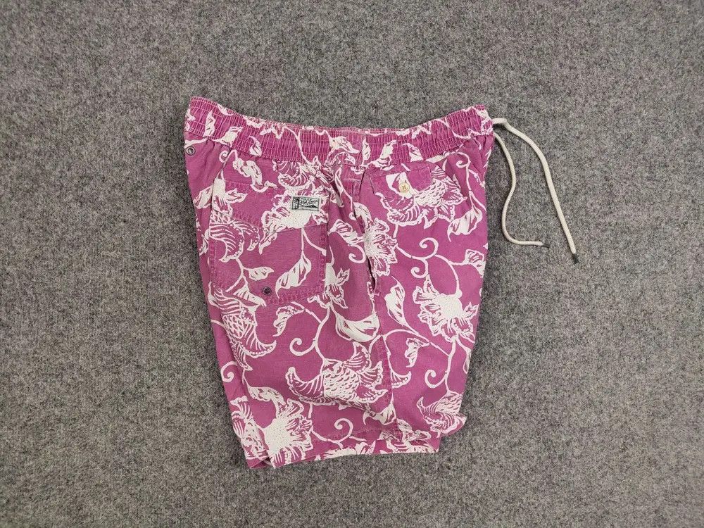Polo Ralph Lauren Polo Ralph Lauren Pink Flowers Canvas Nylon Shorts Vintage Size US 32 / EU 48 - 6 Thumbnail