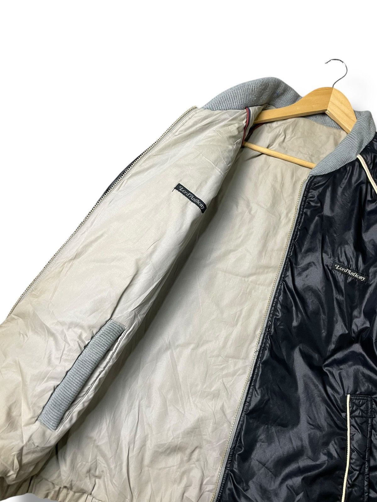 Japanese Brand × Vintage LORD ANTHONY Leather Windbreaker Jacket (77) Size US L / EU 52-54 / 3 - 11 Thumbnail