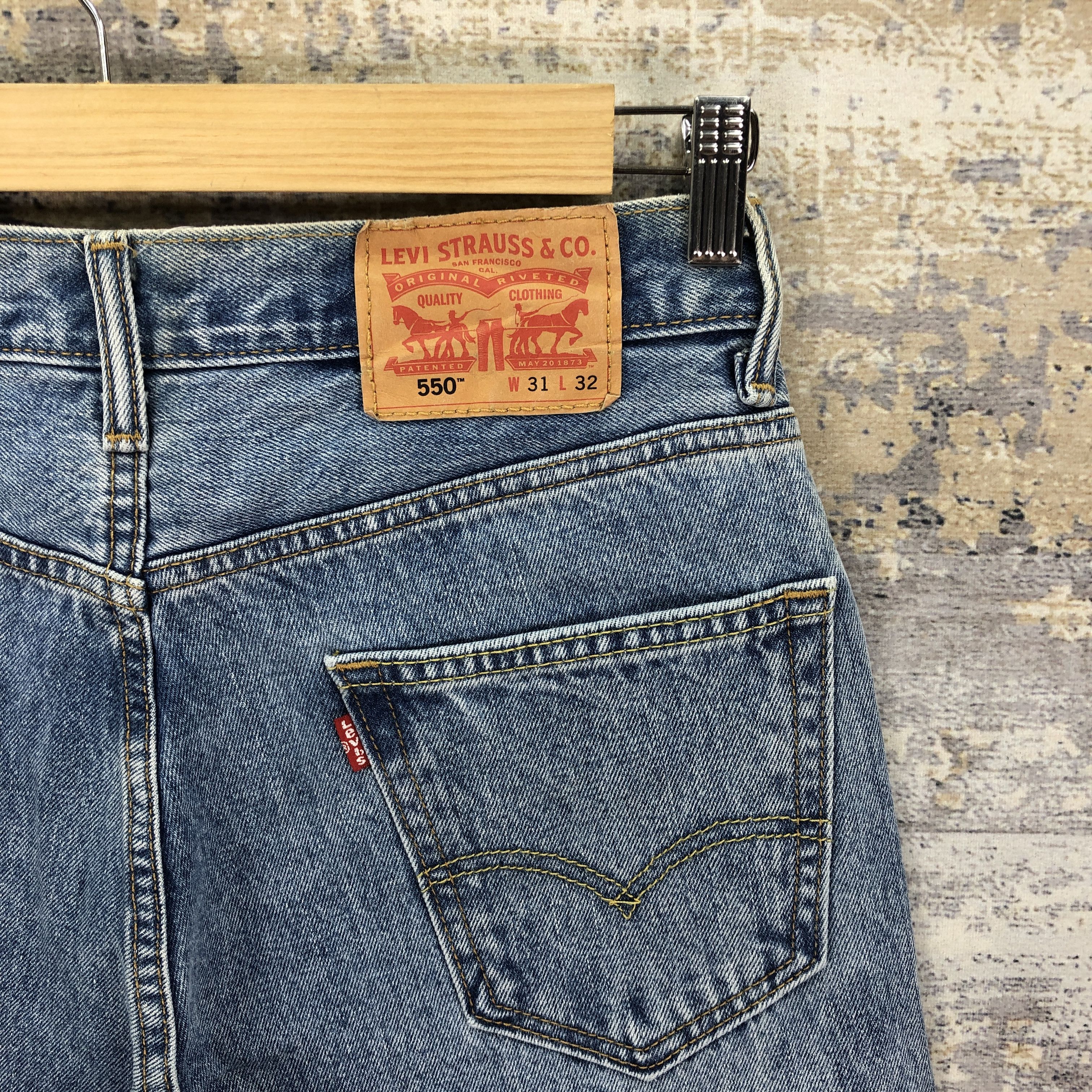 Levi's Vintage Y2K Levis 550 Stonewash Jeans Levi's SunFaded Denim Size 28" / US 6 / IT 42 - 5 Thumbnail