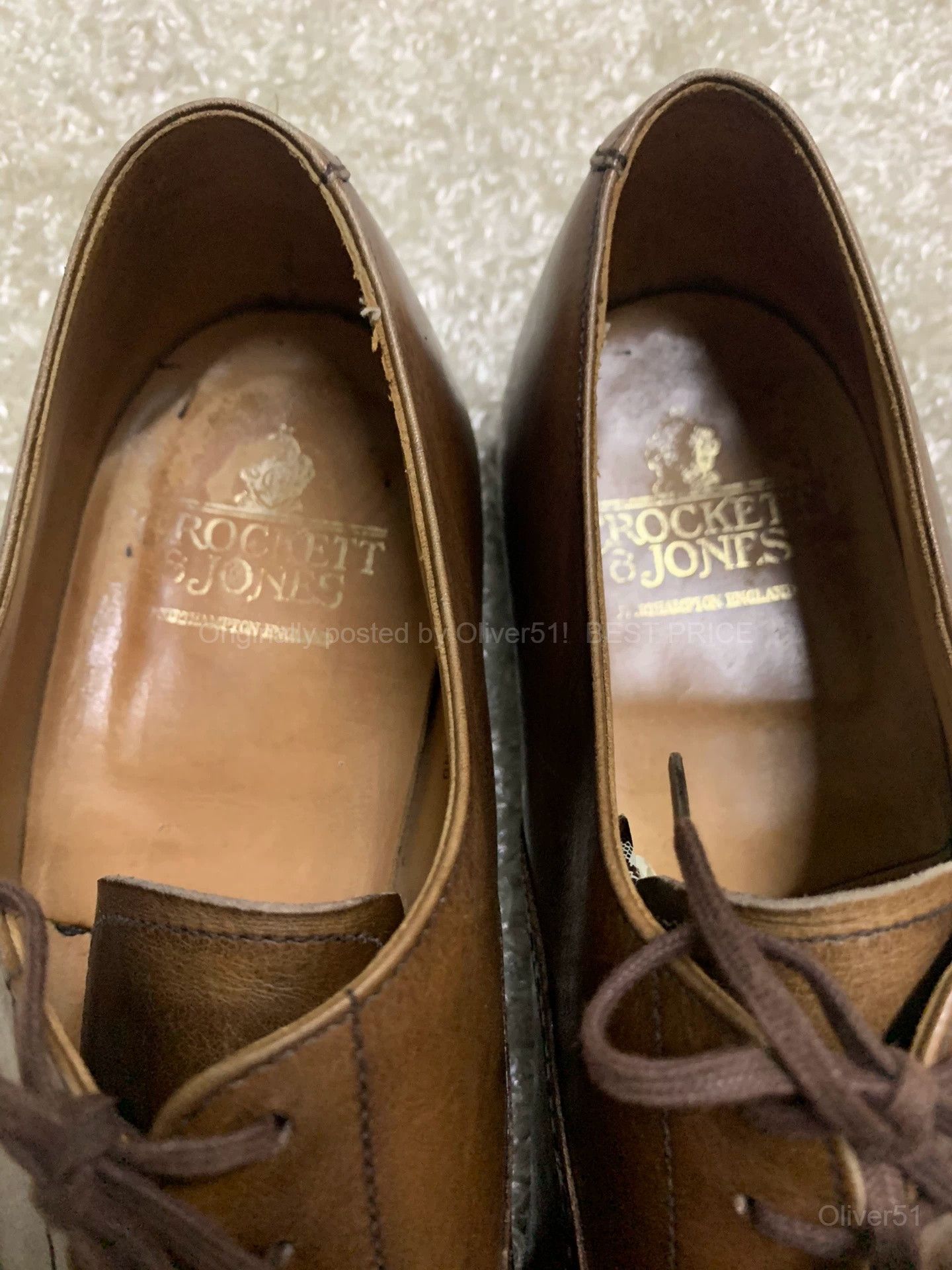 Crockett & Jones Brogue Shoes Xnnn23/2610 in Brown, Men's — image 6 of 6