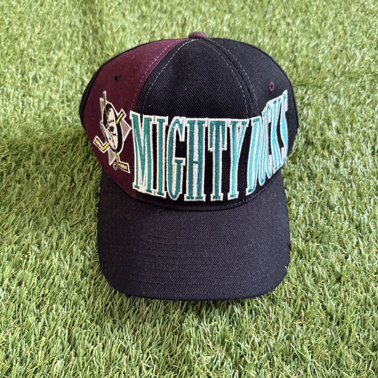 Starter Vintage Starter Mighty Ducks Snapback Hat Cap Tri Power Wool Size ONE SIZE - 1 Thumbnail
