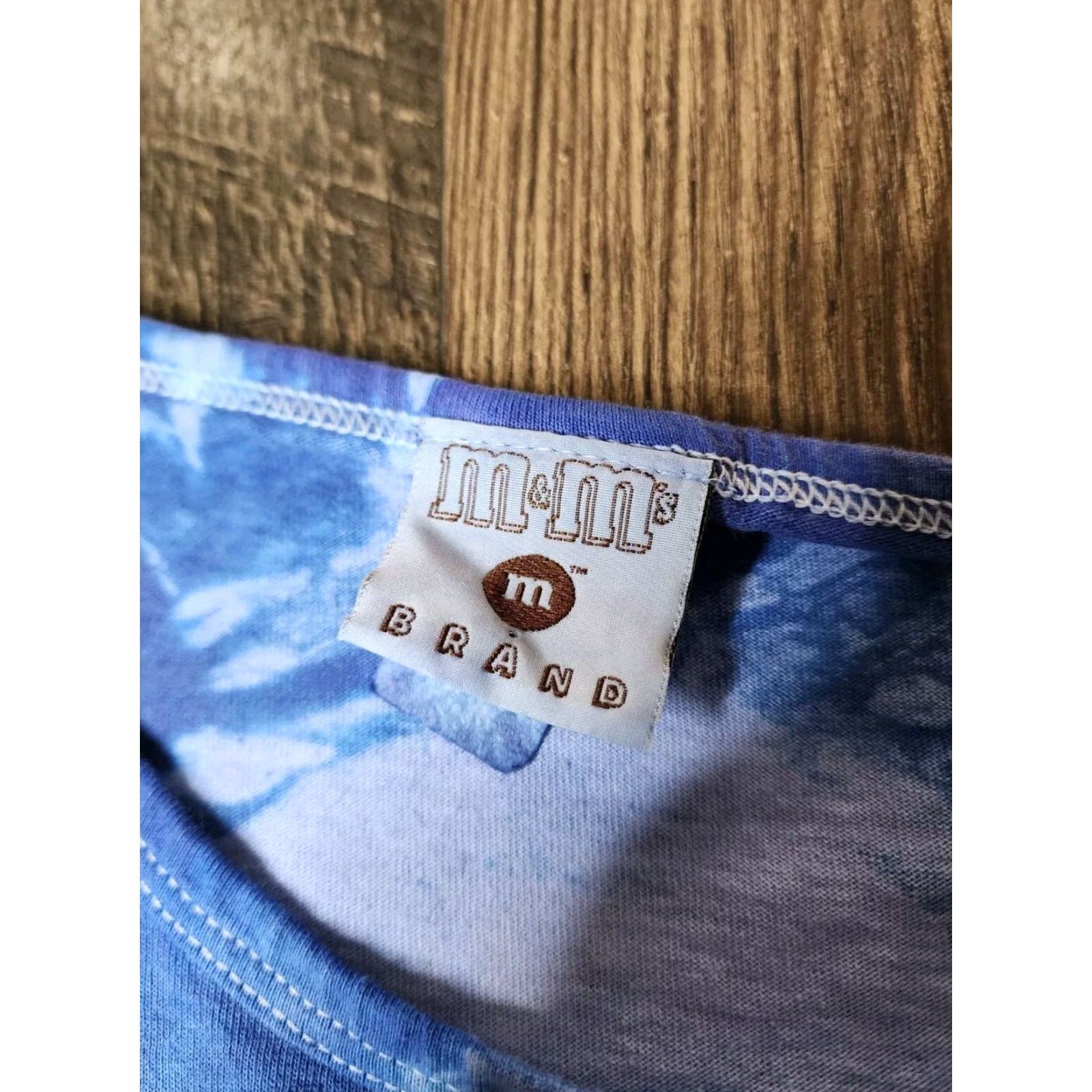 Vintage VINTAGE M&M World Las Vegas Unisex Adult Tie Dye Blue Short Sleeve One Size Sleep Shirt Size ONE SIZE - 7 Thumbnail