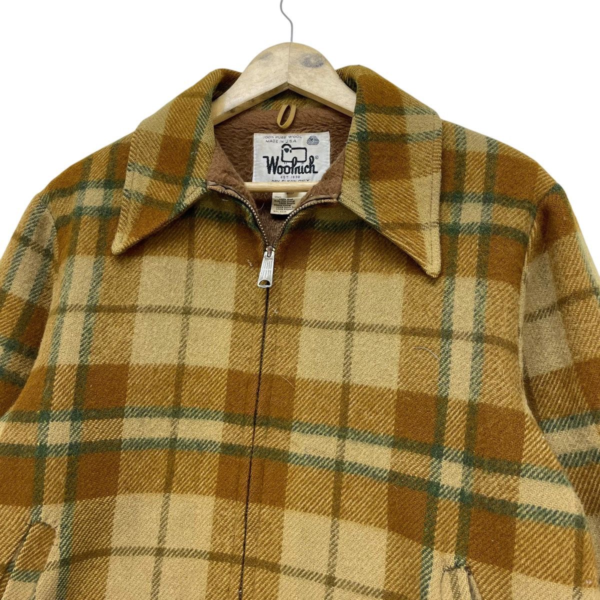 Woolrich Woolen Mills 💥Vintage 60s Wool Rich Made In Usa Pure Wool Checked Warm Size US M / EU 48-50 / 2 - 5 Thumbnail